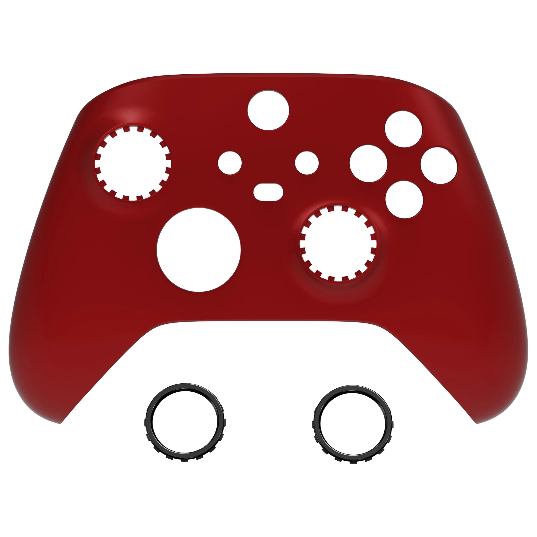 eXtremeRate FaceMag Magnetic Replacement Front Housing Shell with Accent Rings for Xbox Series X/S Controller & Xbox Core Controller Model 1914 - Scarlet Red - Image 10