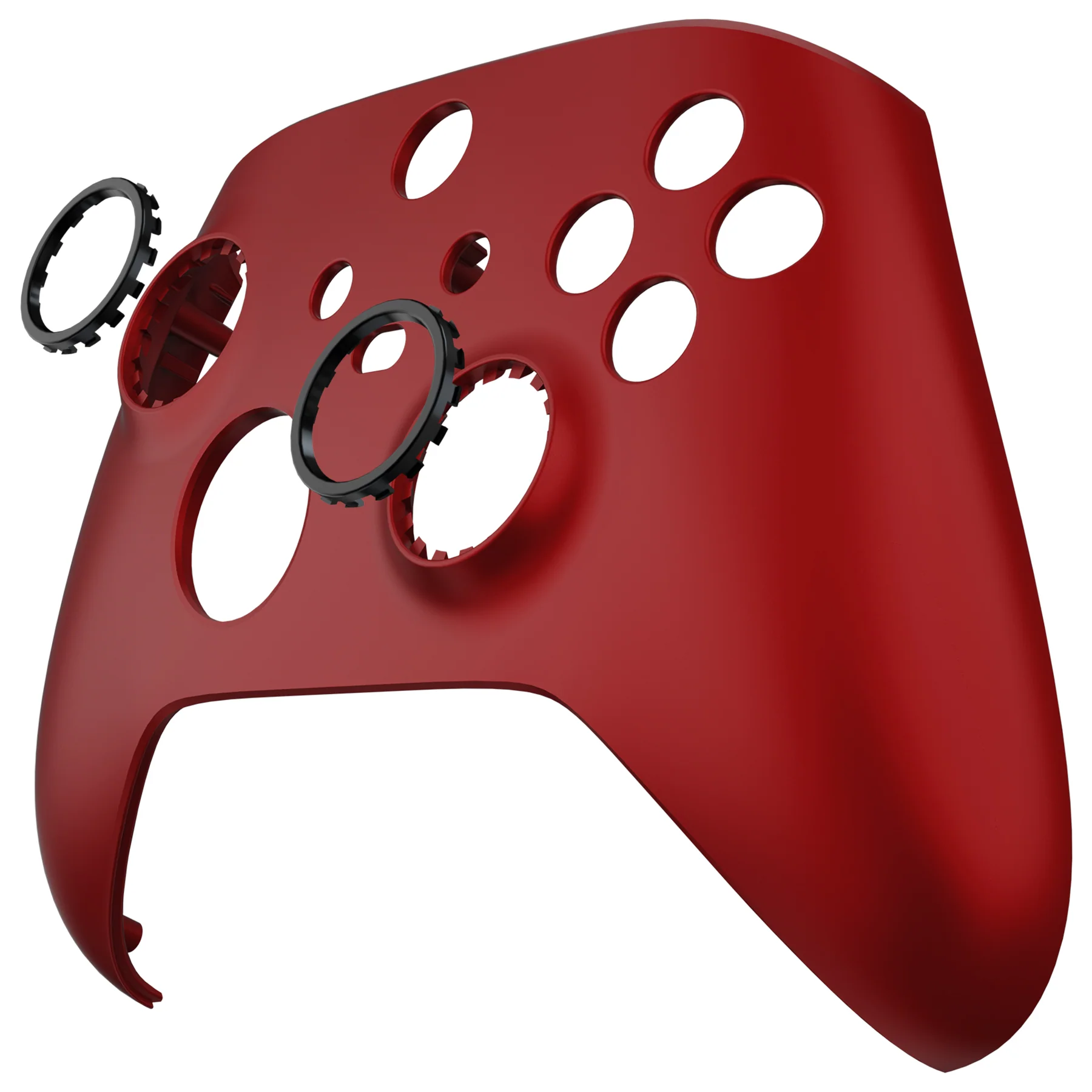 eXtremeRate FaceMag Magnetic Replacement Front Housing Shell with Accent Rings for Xbox Series X/S Controller & Xbox Core Controller Model 1914 - Scarlet Red - Image 11