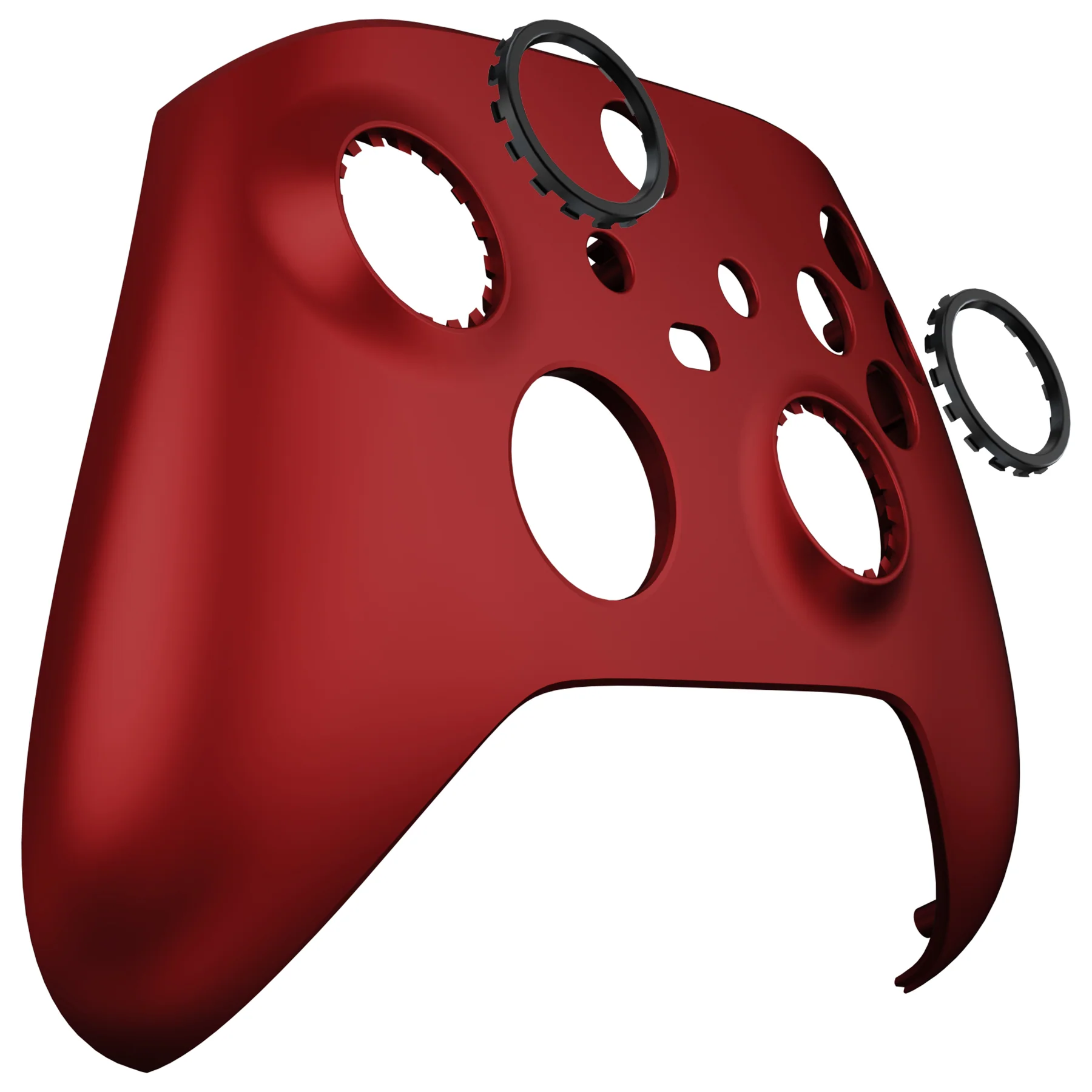 eXtremeRate FaceMag Magnetic Replacement Front Housing Shell with Accent Rings for Xbox Series X/S Controller & Xbox Core Controller Model 1914 - Scarlet Red - Image 12
