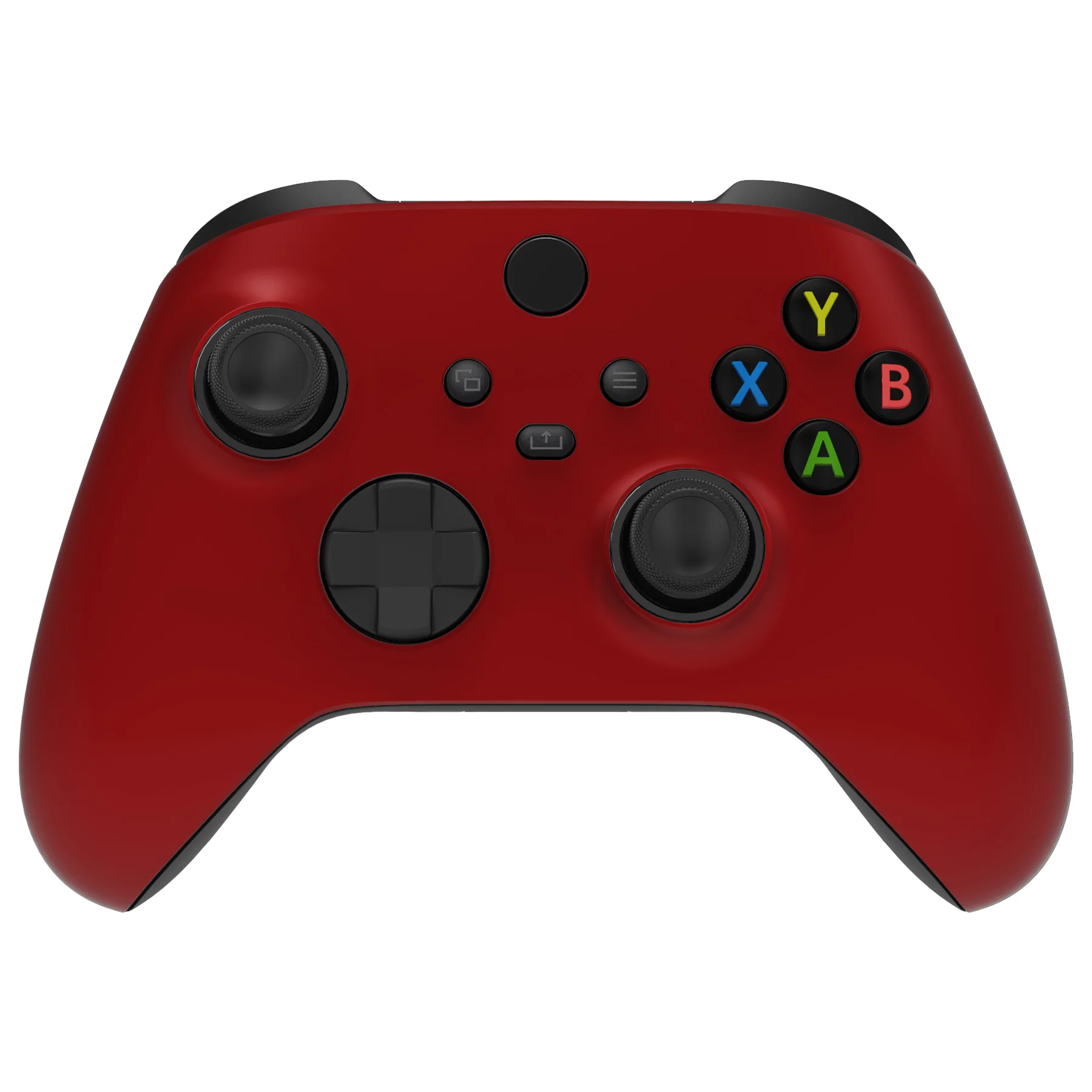 eXtremeRate FaceMag Magnetic Replacement Front Housing Shell with Accent Rings for Xbox Series X/S Controller & Xbox Core Controller Model 1914 - Scarlet Red - Image 6