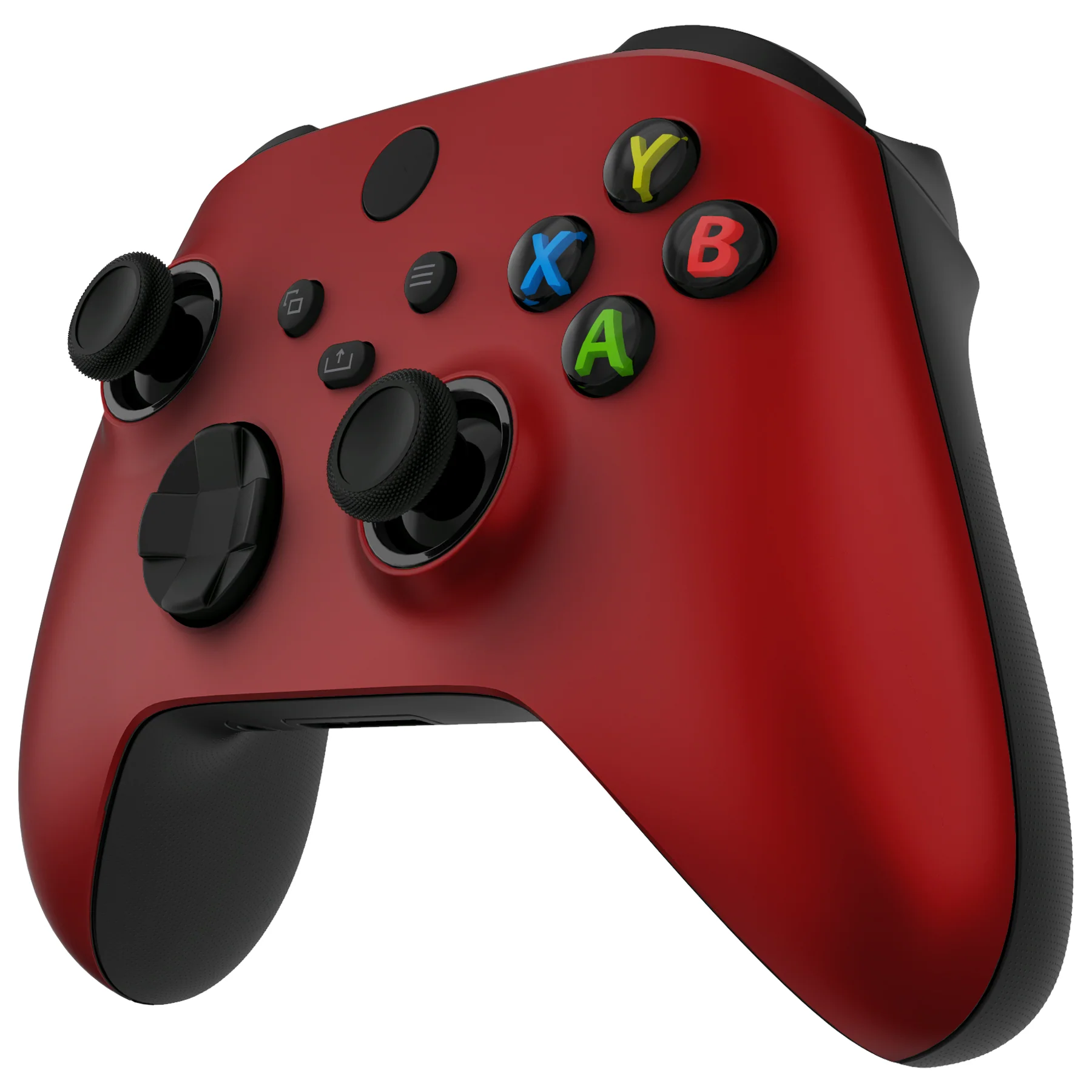 eXtremeRate FaceMag Magnetic Replacement Front Housing Shell with Accent Rings for Xbox Series X/S Controller & Xbox Core Controller Model 1914 - Scarlet Red - Image 7