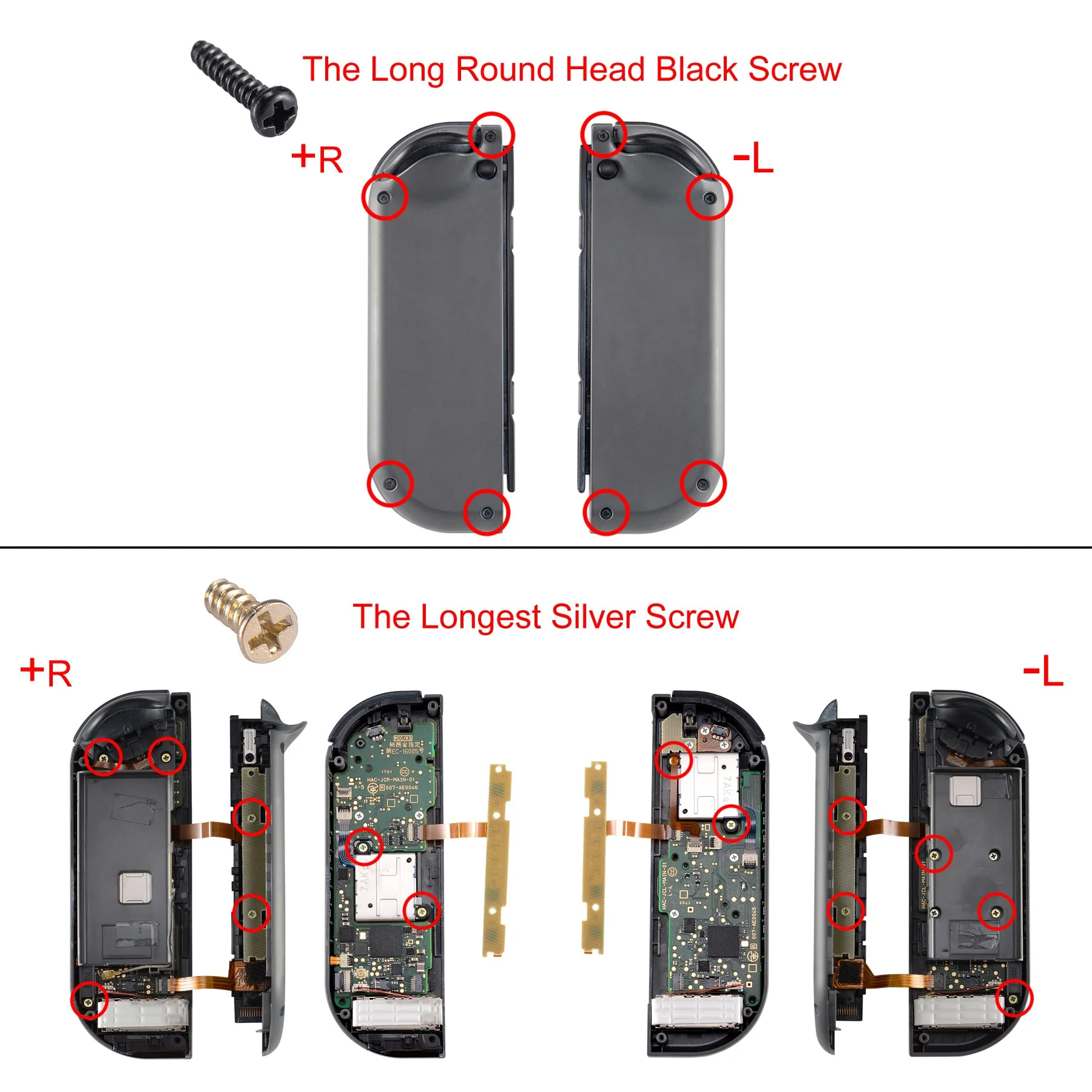 eXtremeRate Full Repair Tools Tri-wing Screwdriver & Cross Screwdriver & Tweezers & Screws Kit For Joycon of NS Switch Console - Image 2
