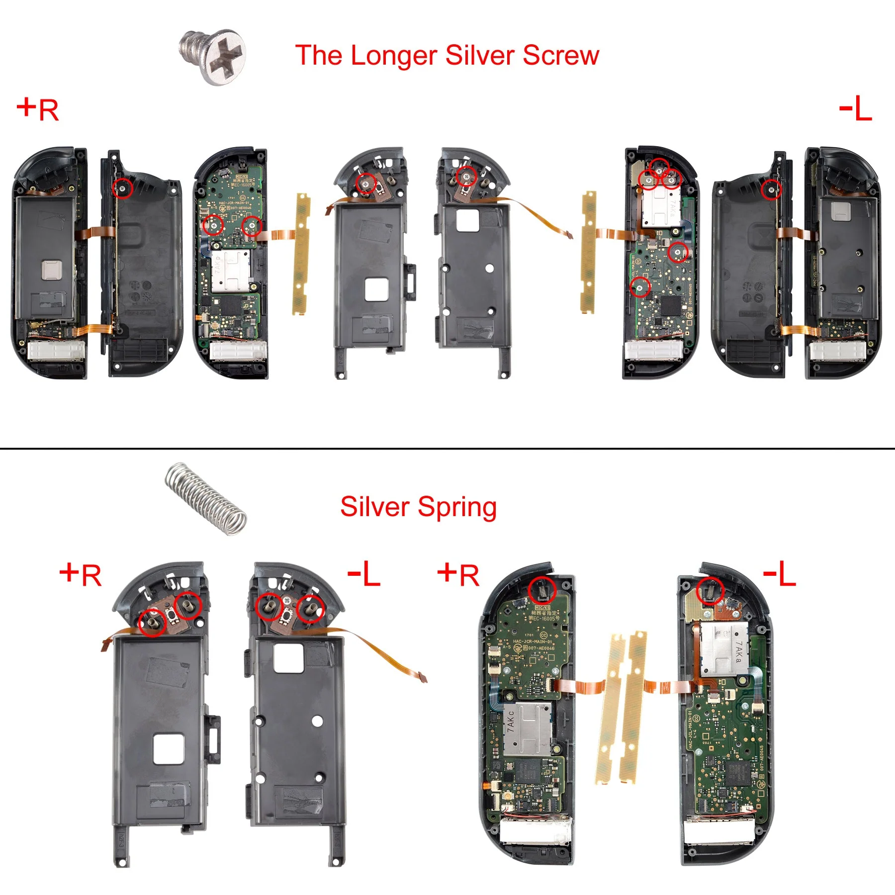 eXtremeRate Full Repair Tools Tri-wing Screwdriver & Cross Screwdriver & Tweezers & Screws Kit For Joycon of NS Switch Console - Image 3