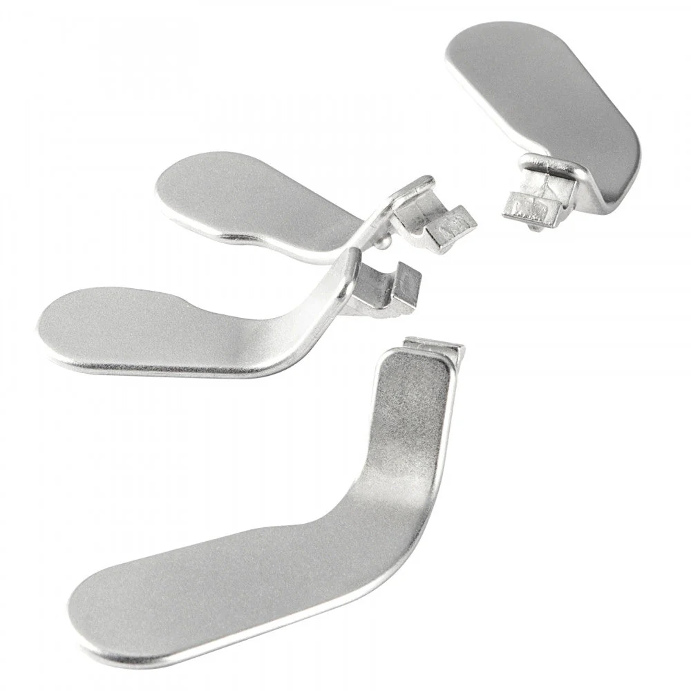 eXtremeRate 4 pcs Replacement Metal Back Paddles for Xbox One Elite & Xbox Elite Series 2 & Elite 2 Core Controller - Silver - Image 2