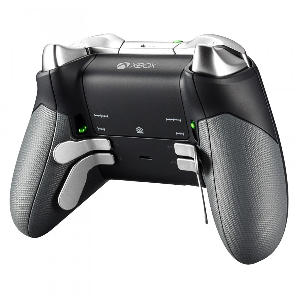 eXtremeRate 4 pcs Replacement Metal Back Paddles for Xbox One Elite & Xbox Elite Series 2 & Elite 2 Core Controller - Silver - Image 5