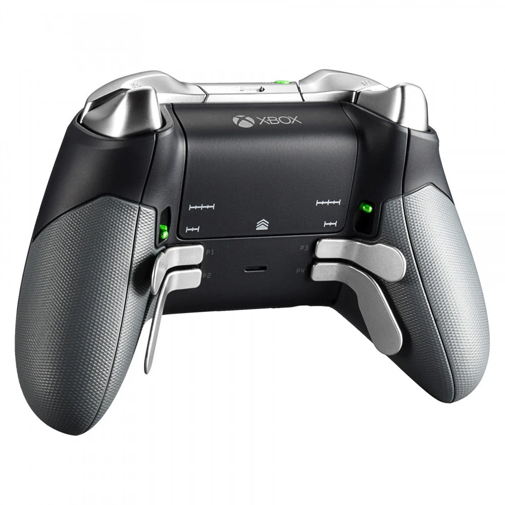 eXtremeRate 4 pcs Replacement Metal Back Paddles for Xbox One Elite & Xbox Elite Series 2 & Elite 2 Core Controller - Silver - Image 6