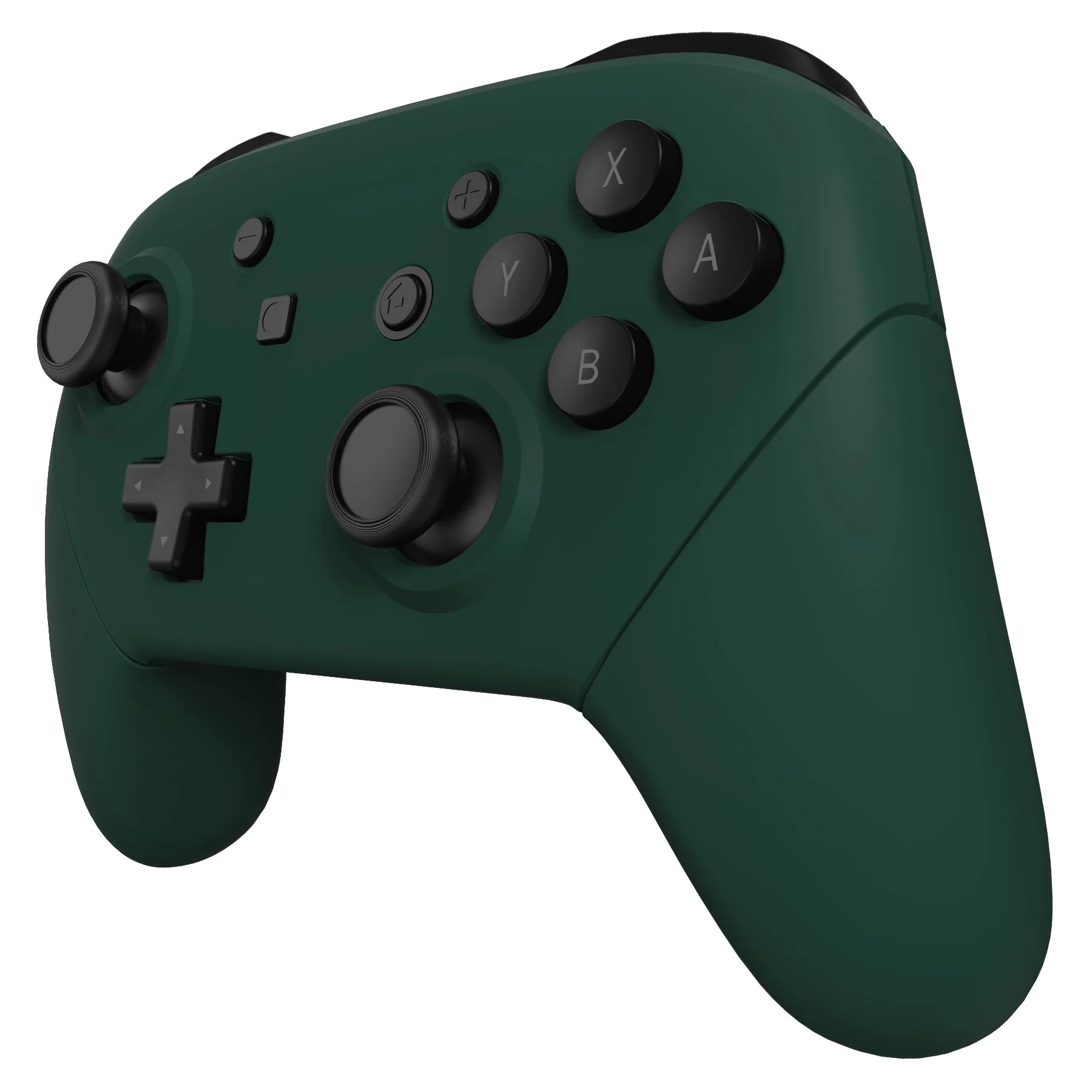 eXtremeRate Replacement Full Set Shell Faceplate Backplate Handles for Nintendo Switch Pro - Forest Green - Image 4