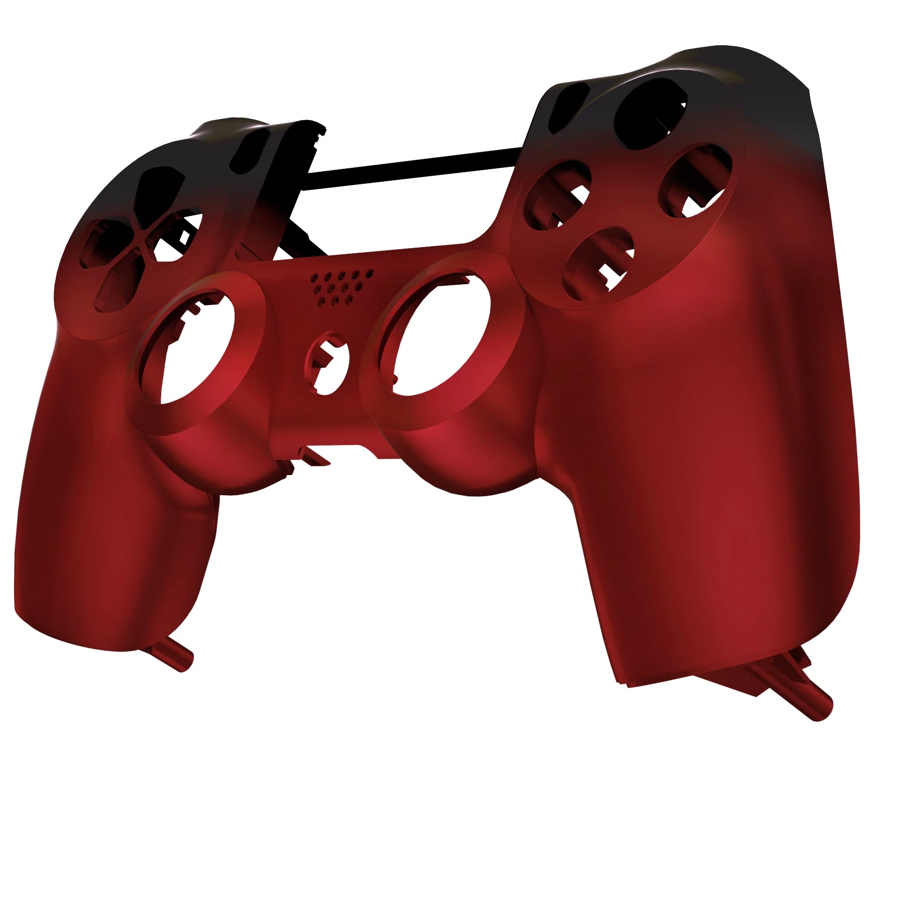 eXtremeRate Replacement Front Housing Shell for PS4 Controller JDM-001/011/020 - Shadow Scarlet Red - Image 4
