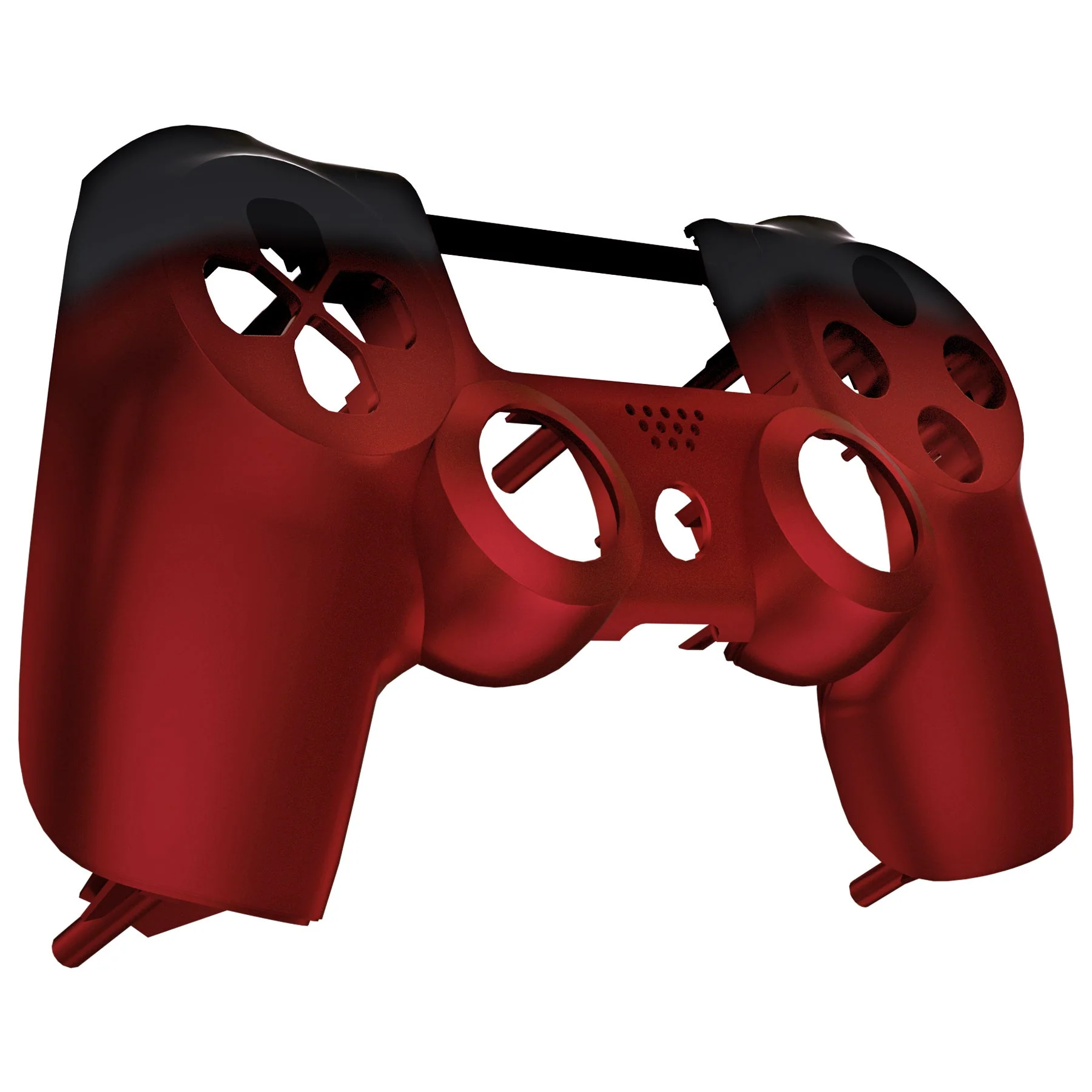 eXtremeRate Replacement Front Housing Shell for PS4 Controller JDM-001/011/020 - Shadow Scarlet Red - Image 5