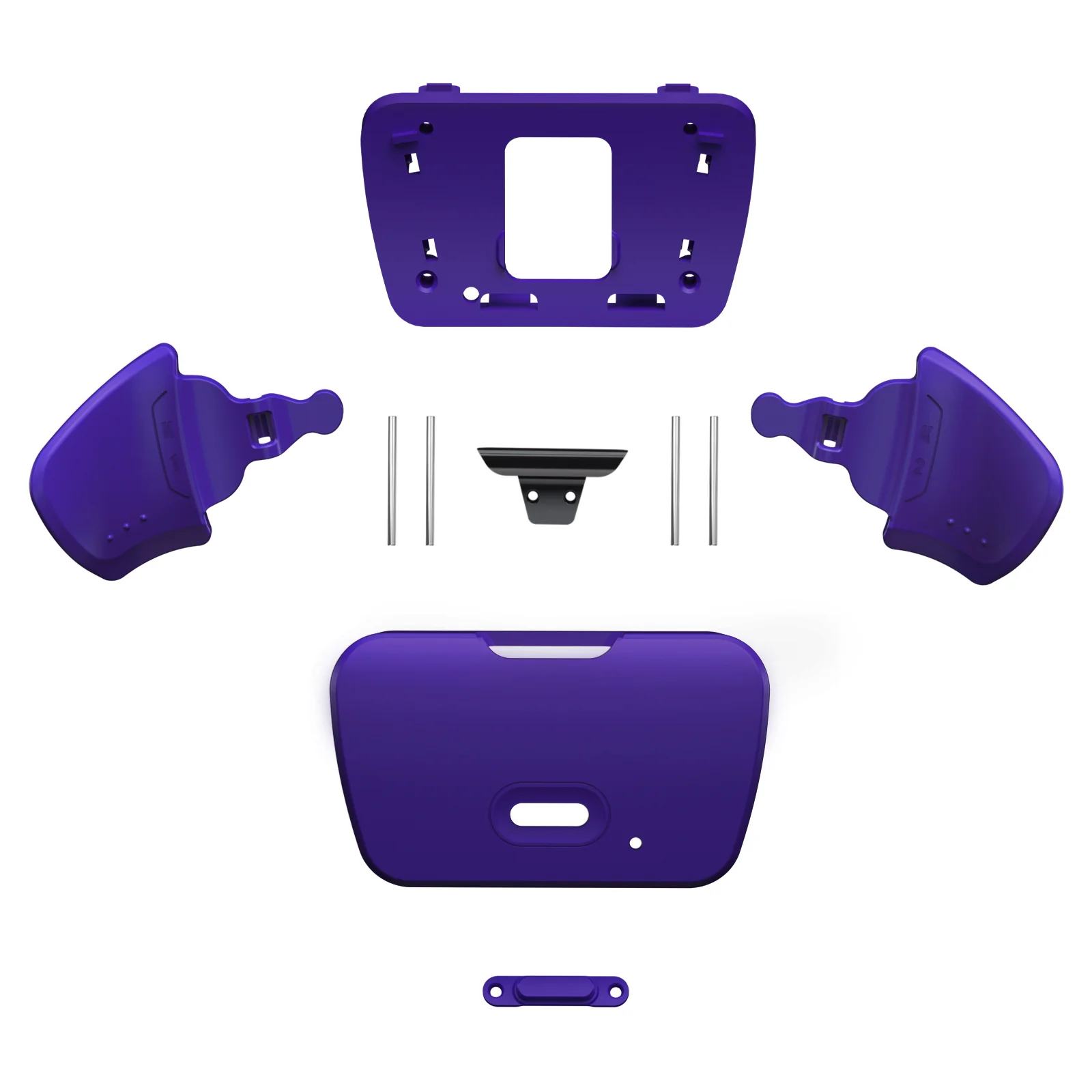 eXtremeRate Replacement Redesigned K1 K2 Back Buttons for eXtremerate RISE Remap Kit, Compatible with PS5 Controller - Galactic Purple - Image 2