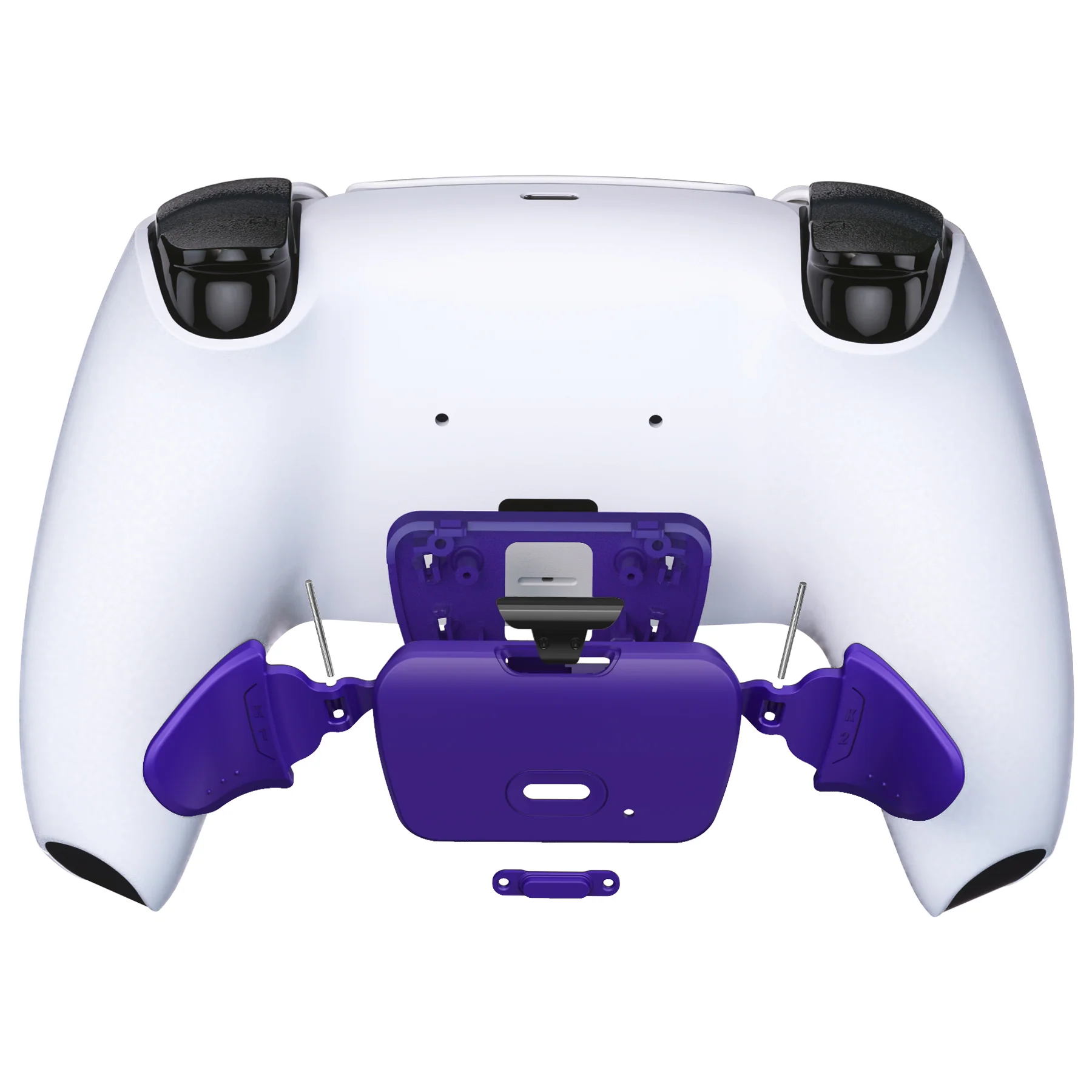 eXtremeRate Replacement Redesigned K1 K2 Back Buttons for eXtremerate RISE Remap Kit, Compatible with PS5 Controller - Galactic Purple - Image 4