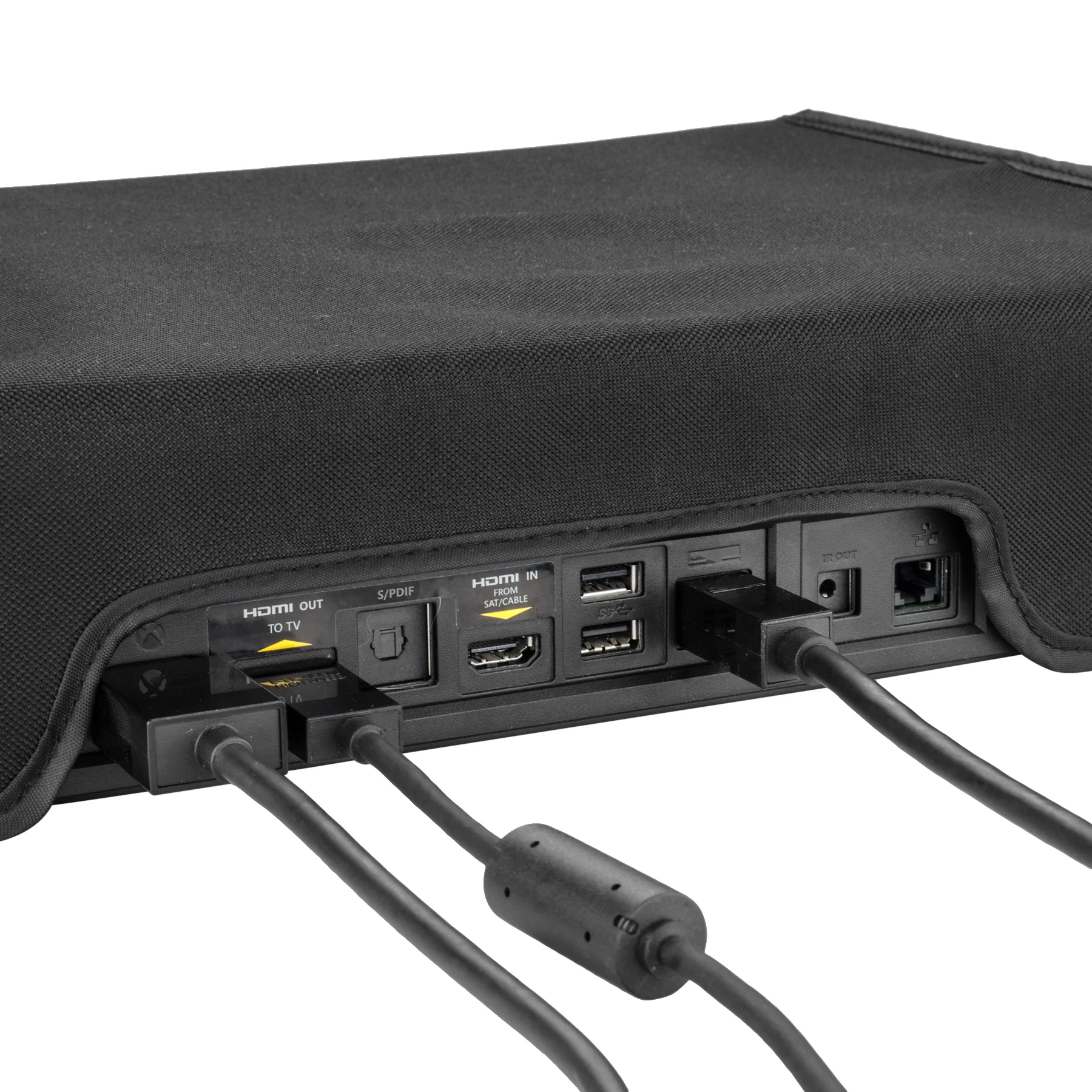 eXtremeRate Custom Waterproof Dustproof Horizontal Dust Cover for Xbox One Console - Black - Image 9