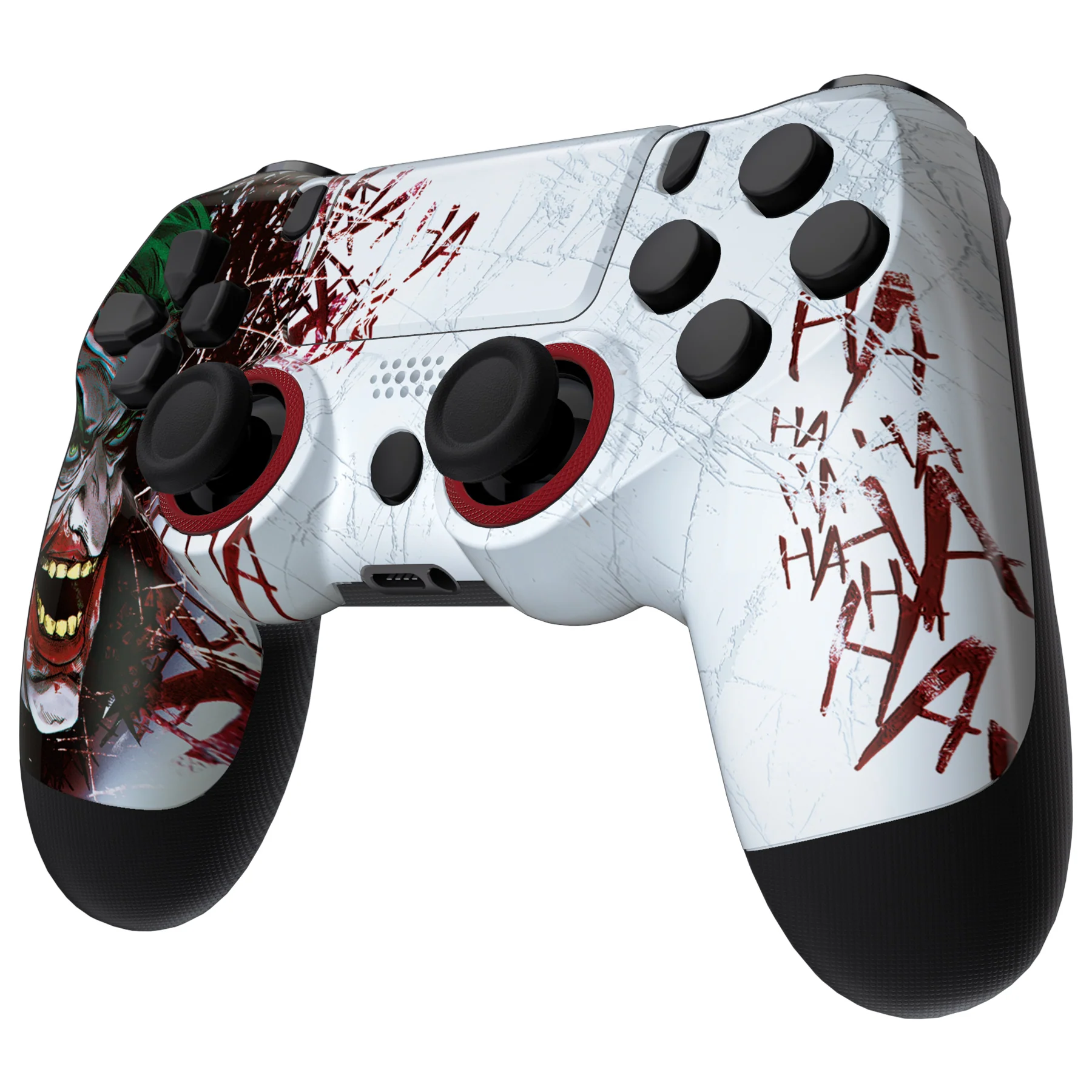 eXtremeRate Ghost Redesigned Front Housing Shell with Touch Pad Compatible with PS4 Slim Pro Controller JDM-040/050/055 - Clown HAHAHA - Image 4