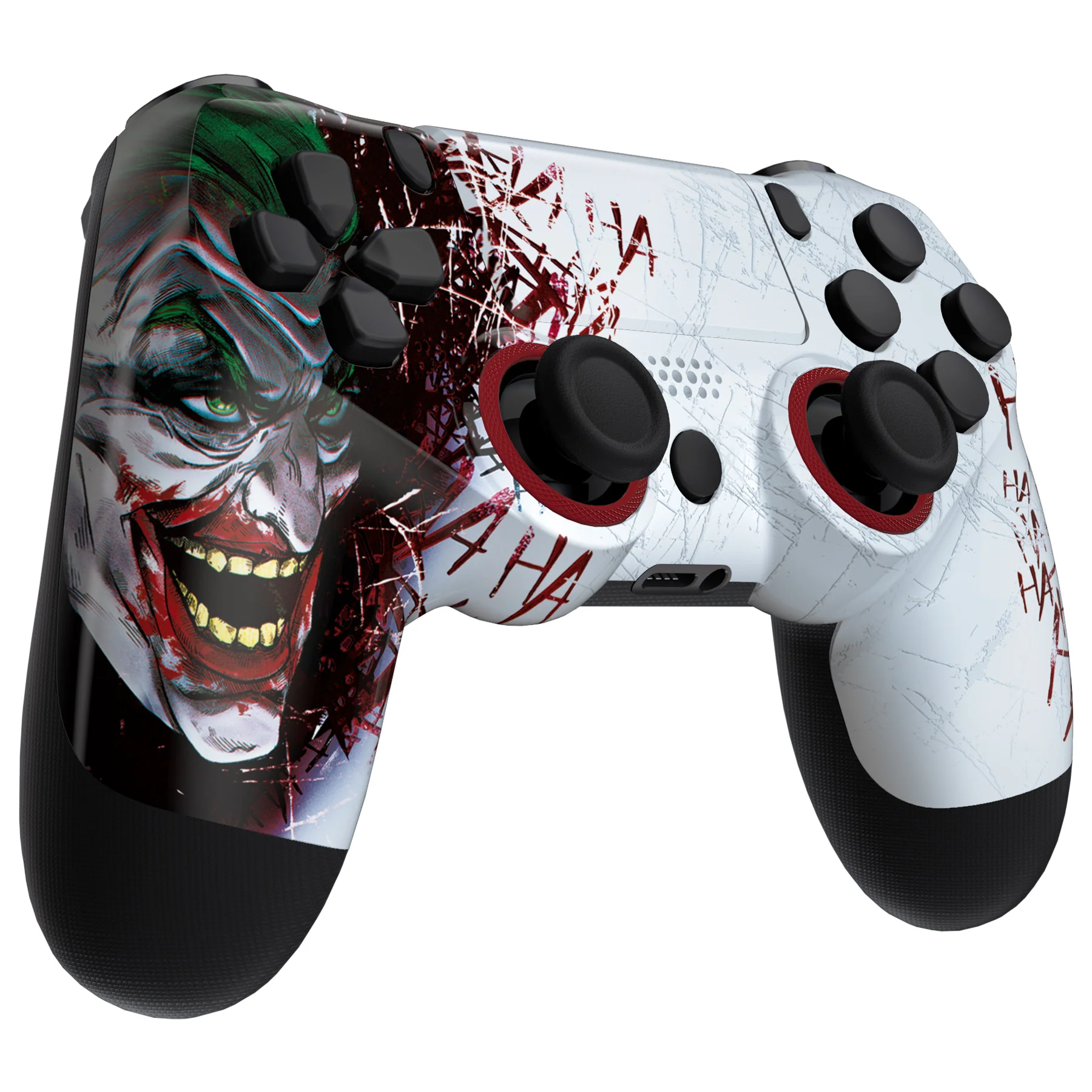 eXtremeRate Ghost Redesigned Front Housing Shell with Touch Pad Compatible with PS4 Slim Pro Controller JDM-040/050/055 - Clown HAHAHA - Image 5