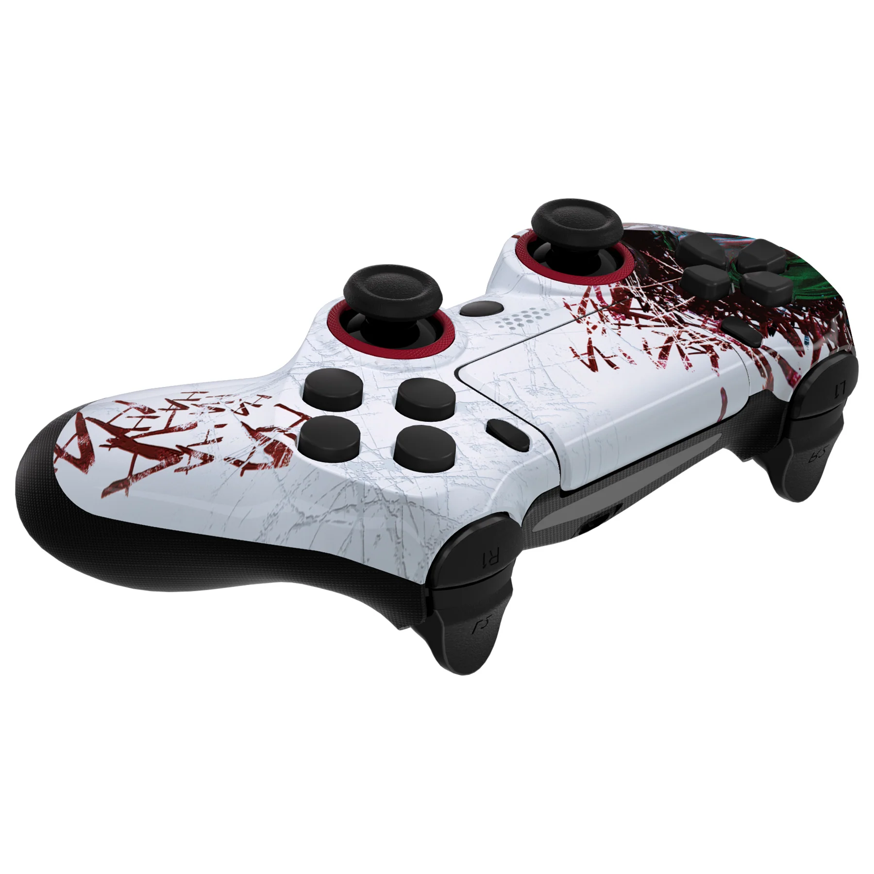eXtremeRate Ghost Redesigned Front Housing Shell with Touch Pad Compatible with PS4 Slim Pro Controller JDM-040/050/055 - Clown HAHAHA - Image 6