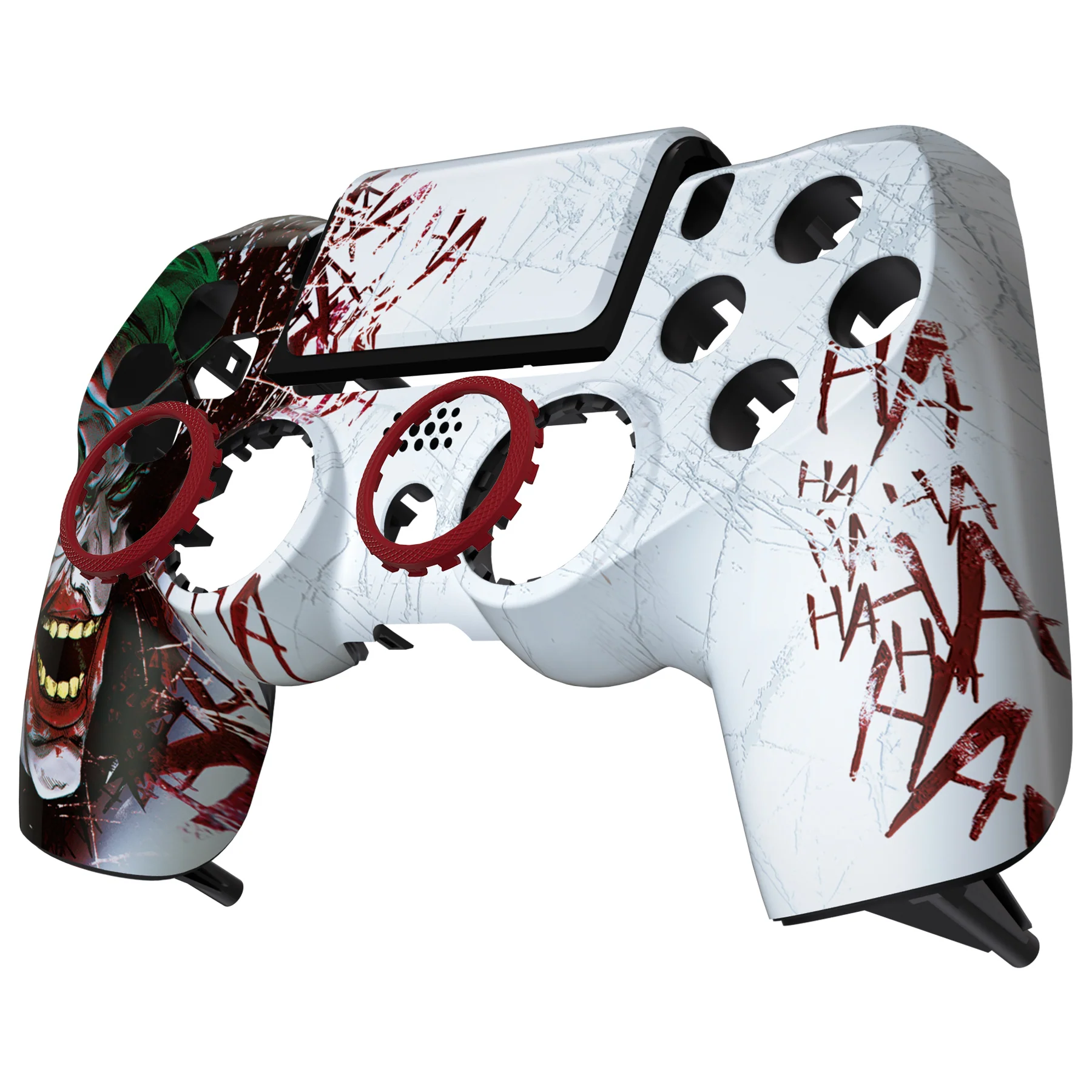 eXtremeRate Ghost Redesigned Front Housing Shell with Touch Pad Compatible with PS4 Slim Pro Controller JDM-040/050/055 - Clown HAHAHA - Image 8