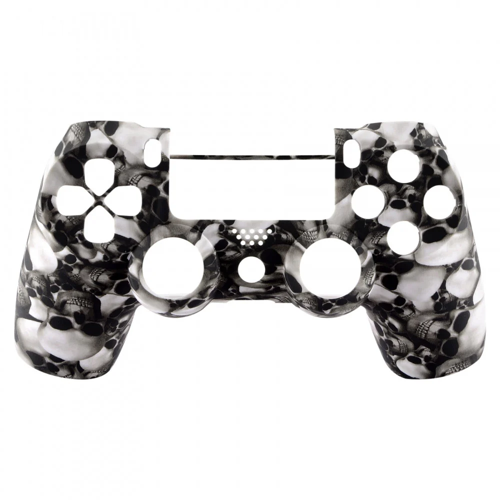 eXtremeRate Replacement Front Housing Shell for PS4 Slim Pro Controller Controller (CUH-ZCT2 JDM-040/050/055) - Ghost Skull - Image 2