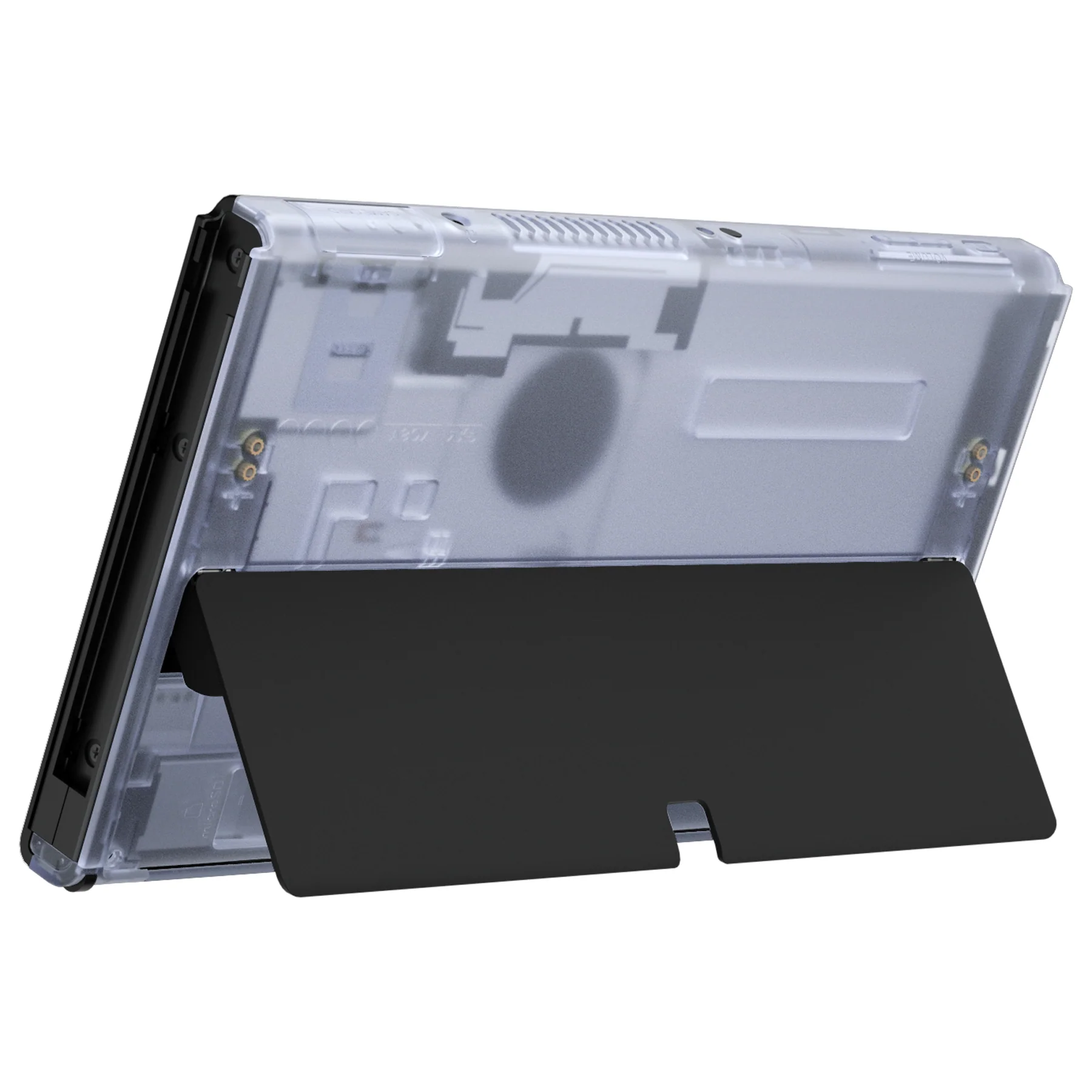 eXtremeRate Replacement Back Plate for Nintendo Switch OLED Console - Clear Glacier Blue - Image 6