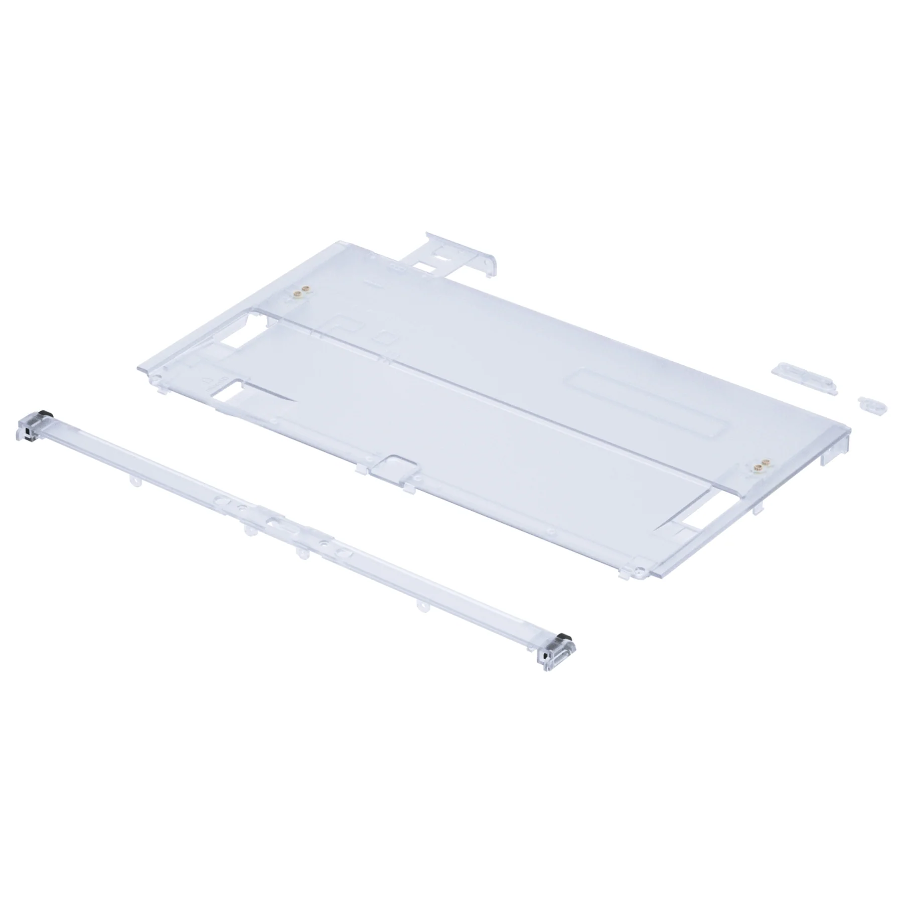 eXtremeRate Replacement Back Plate for Nintendo Switch OLED Console - Clear Glacier Blue - Image 8