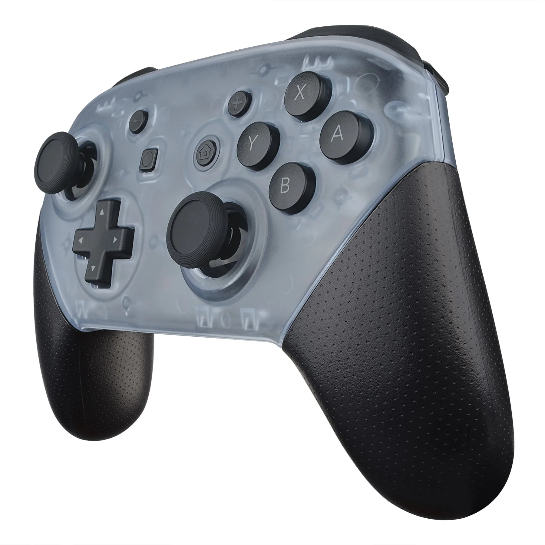 eXtremeRate Replacement Faceplate and Backplate for Nintendo Switch Pro Controller - Clear Glacier Blue - Image 4