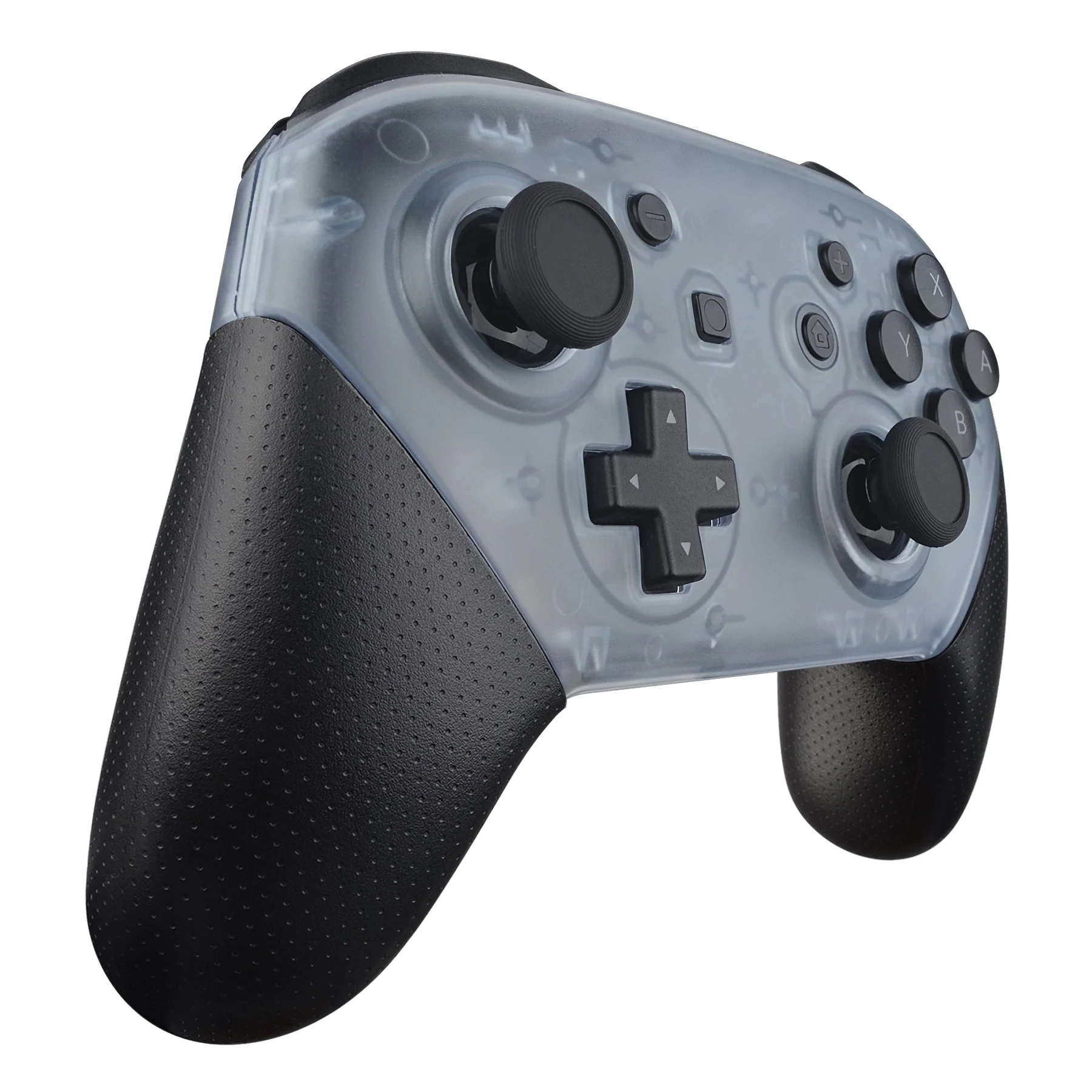 eXtremeRate Replacement Faceplate and Backplate for Nintendo Switch Pro Controller - Clear Glacier Blue - Image 5