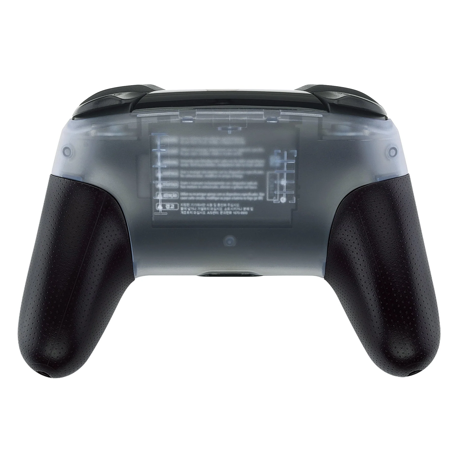 eXtremeRate Replacement Faceplate and Backplate for Nintendo Switch Pro Controller - Clear Glacier Blue - Image 7