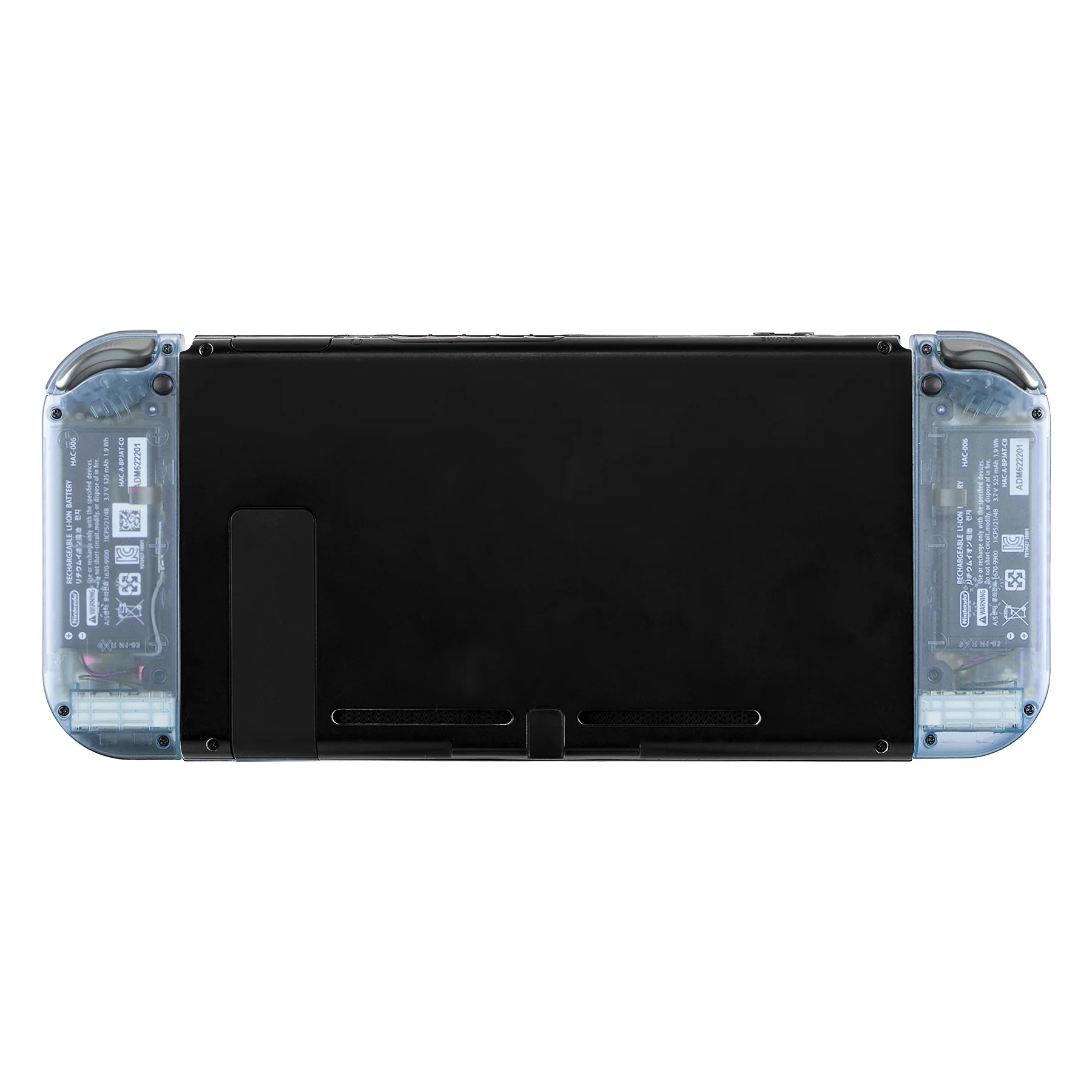 eXtremeRate Replacement Full Set Shell Case with Buttons for Joycon of NS Switch - Clear Glacier Blue - Image 7