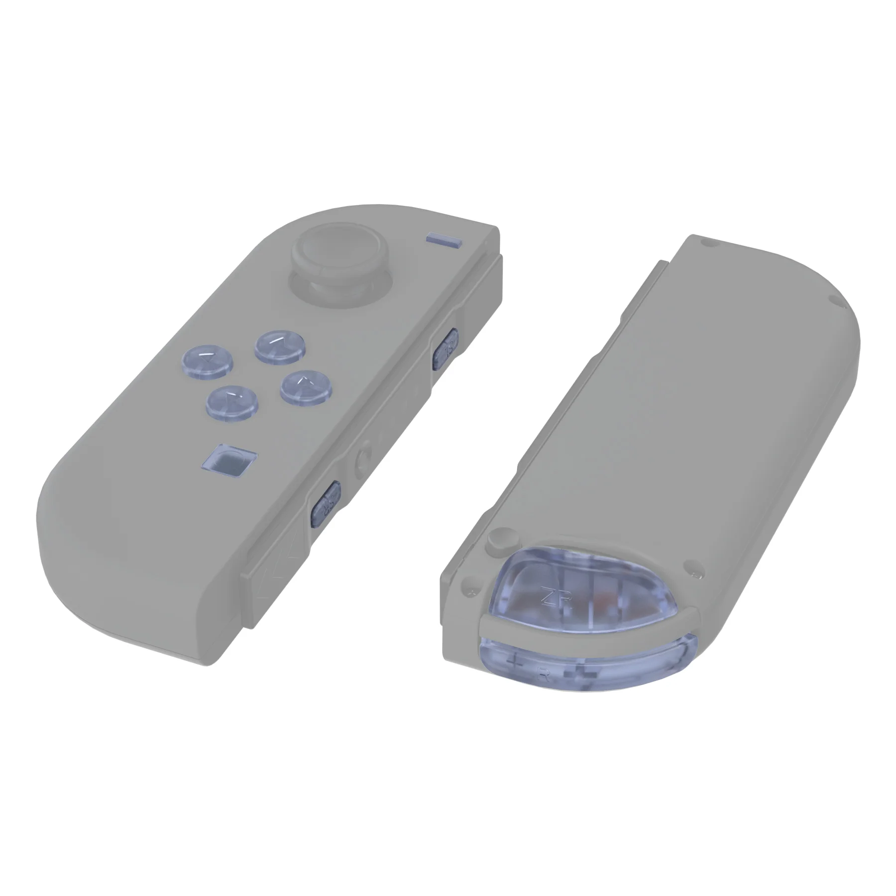 eXtremeRate Replacement Full Set Buttons for Joycon of NS Switch - Clear Glacier Blue - Image 5