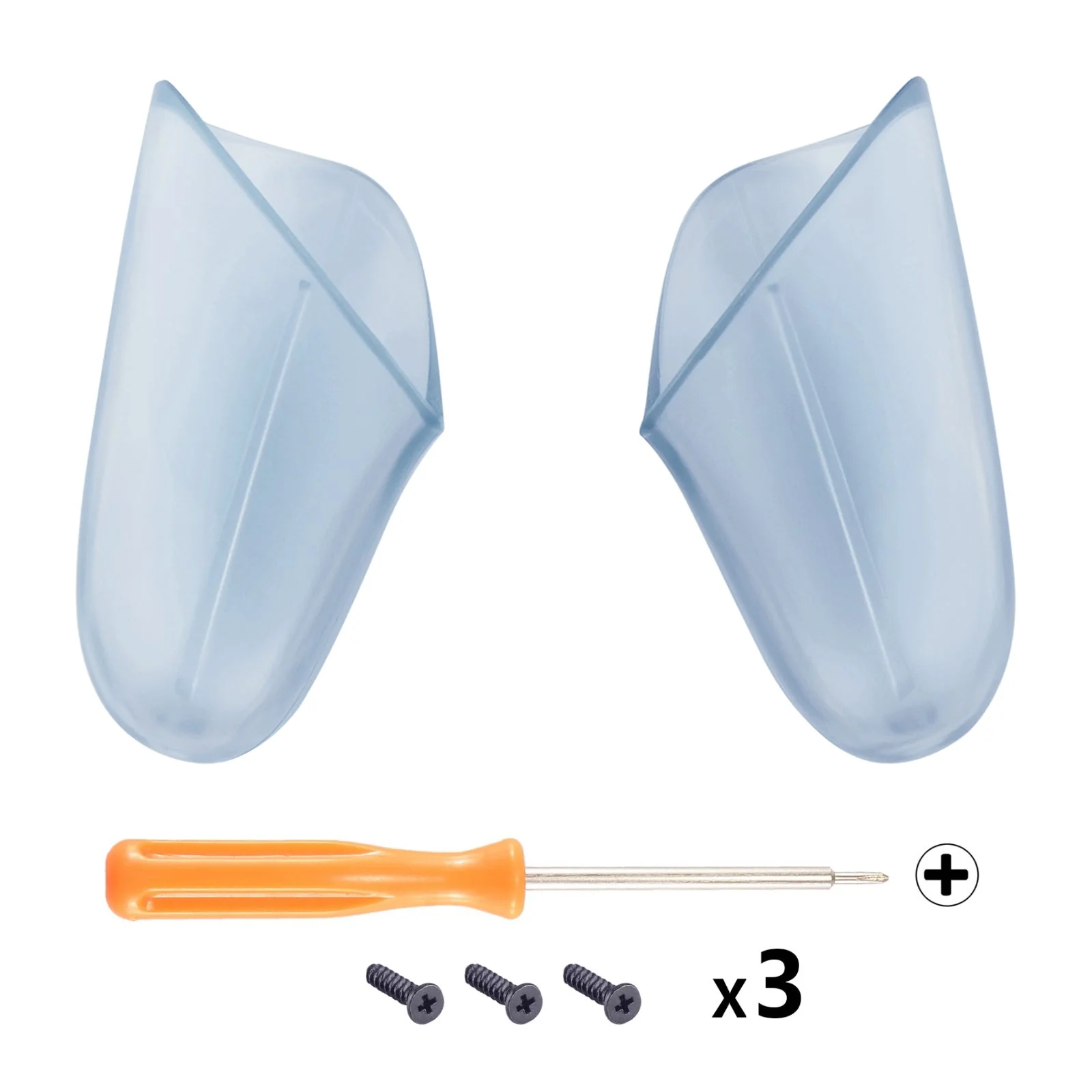 eXtremeRate Replacement Handle Grips for Nintendo Switch Pro Controller - Clear Glacier Blue - Image 2