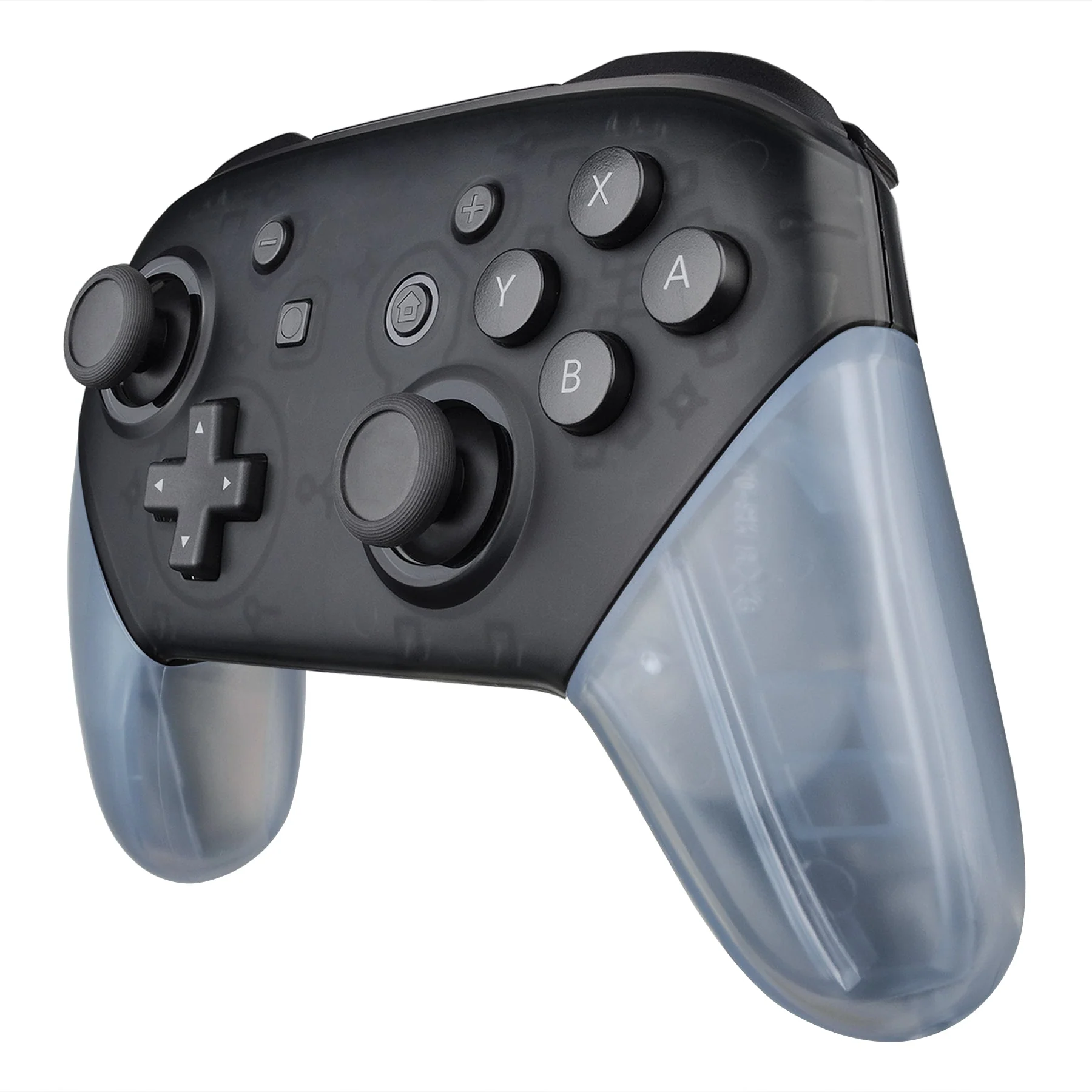 eXtremeRate Replacement Handle Grips for Nintendo Switch Pro Controller - Clear Glacier Blue - Image 3