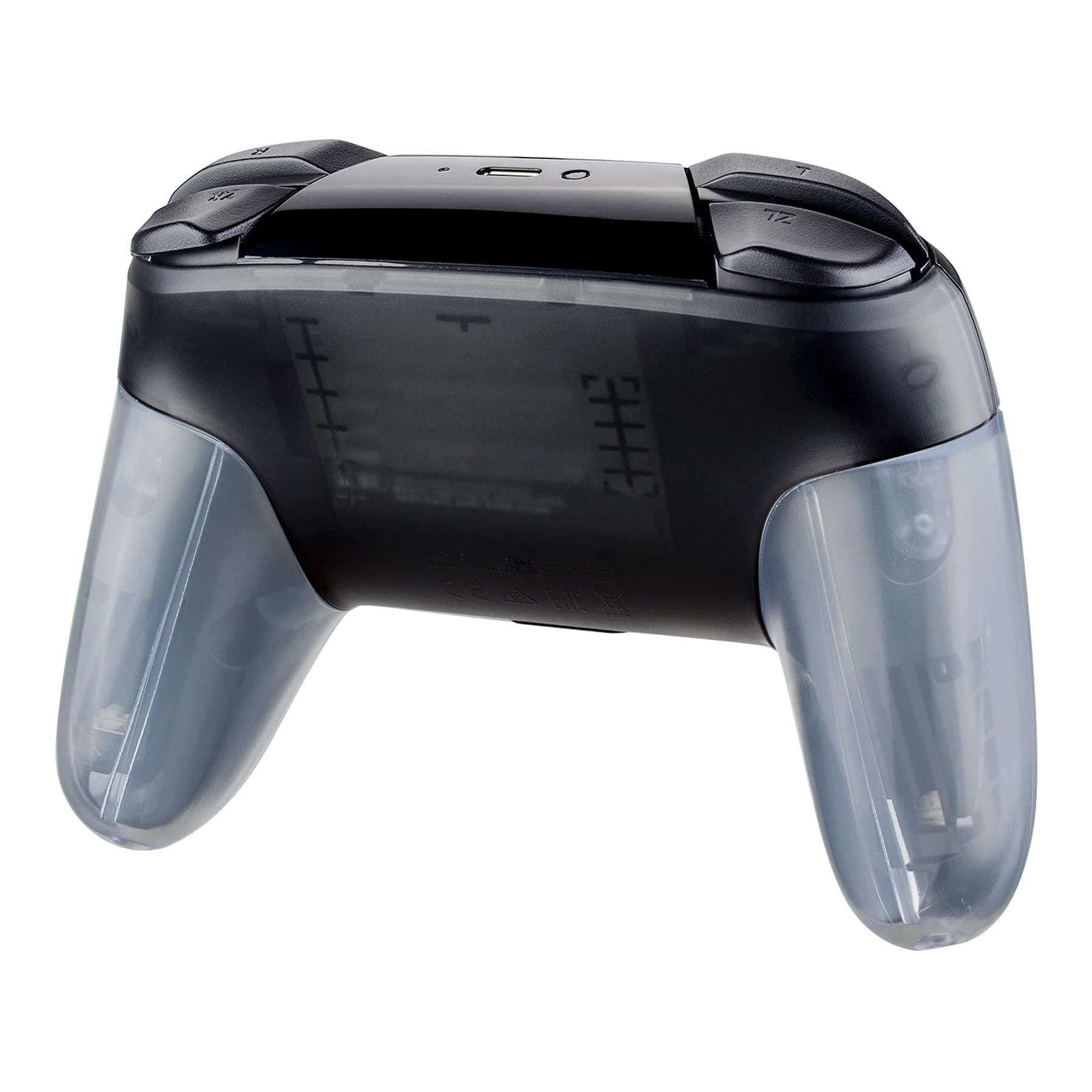 eXtremeRate Replacement Handle Grips for Nintendo Switch Pro Controller - Clear Glacier Blue - Image 5