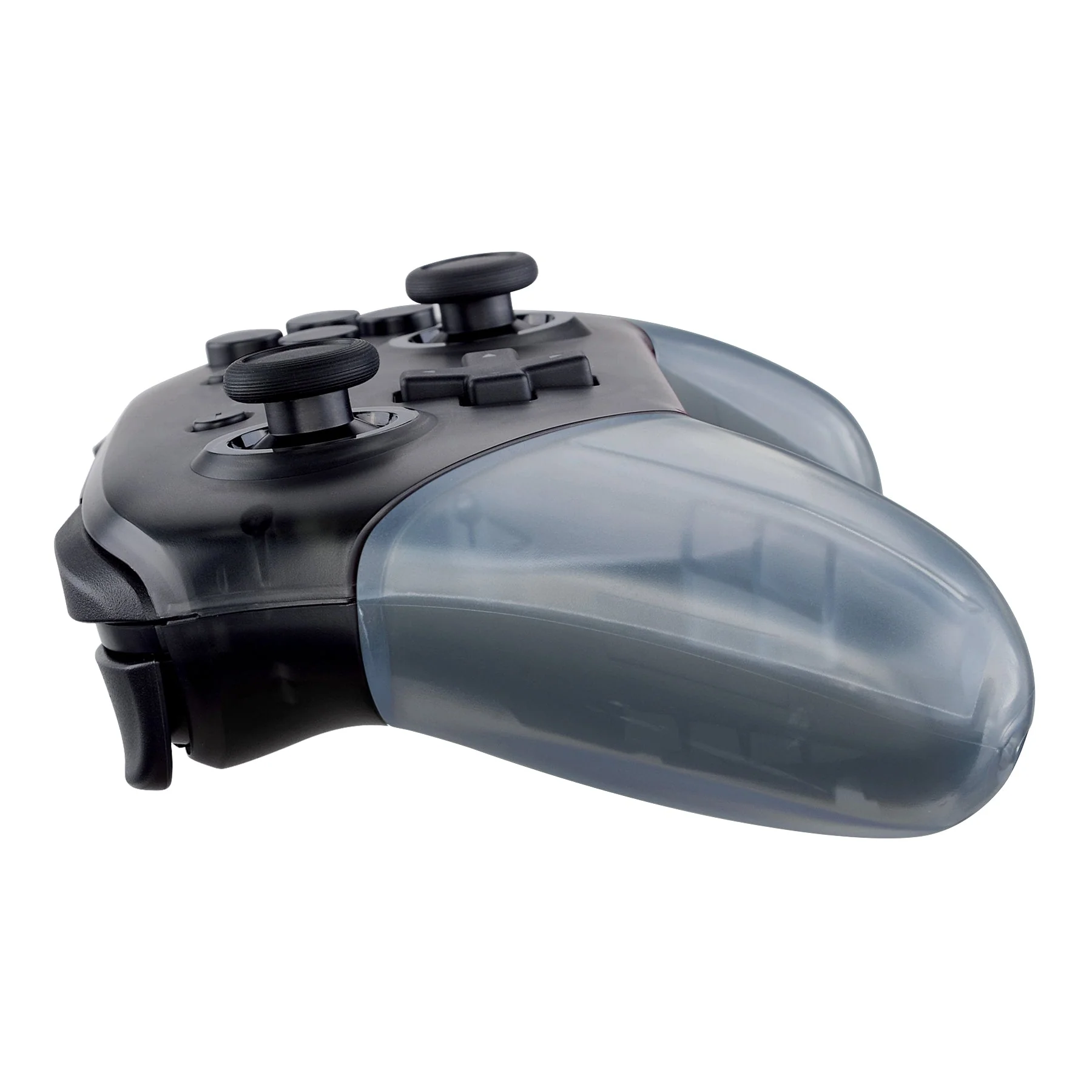 eXtremeRate Replacement Handle Grips for Nintendo Switch Pro Controller - Clear Glacier Blue - Image 6