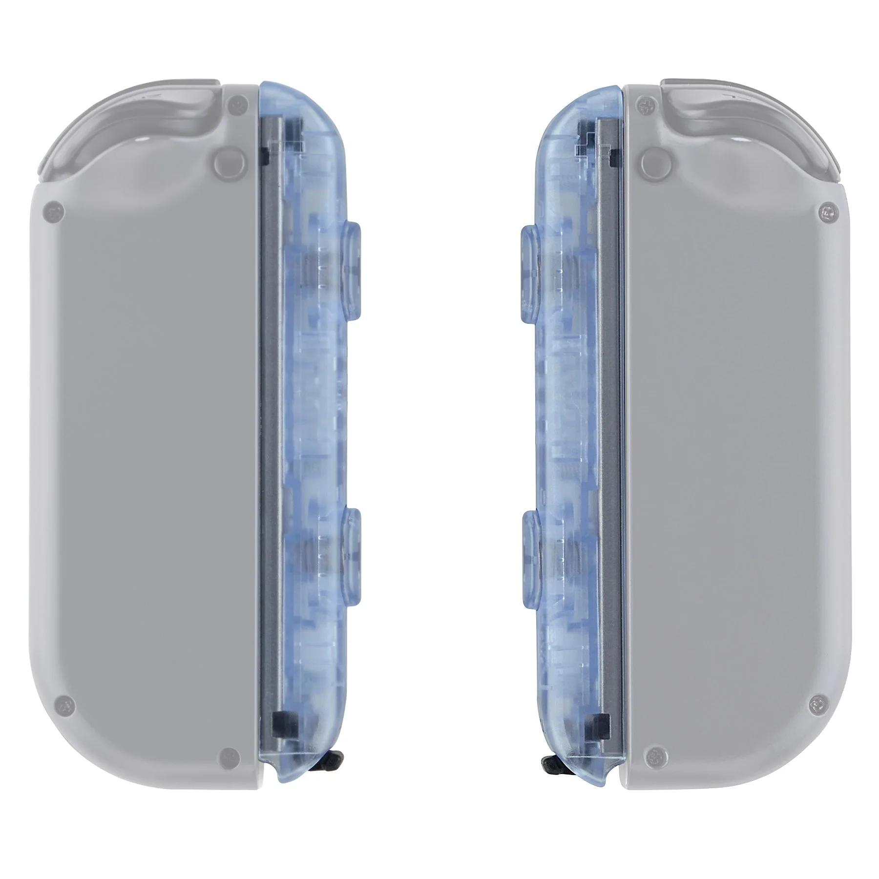 eXtremeRate 2 Pack Custom Replacement shell for Joycon Strap of NS Switch - Clear Glacier Blue - Image 4