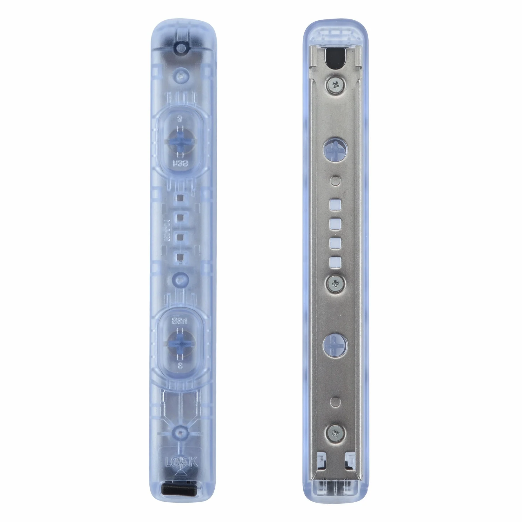 eXtremeRate 2 Pack Custom Replacement shell for Joycon Strap of NS Switch - Clear Glacier Blue - Image 6