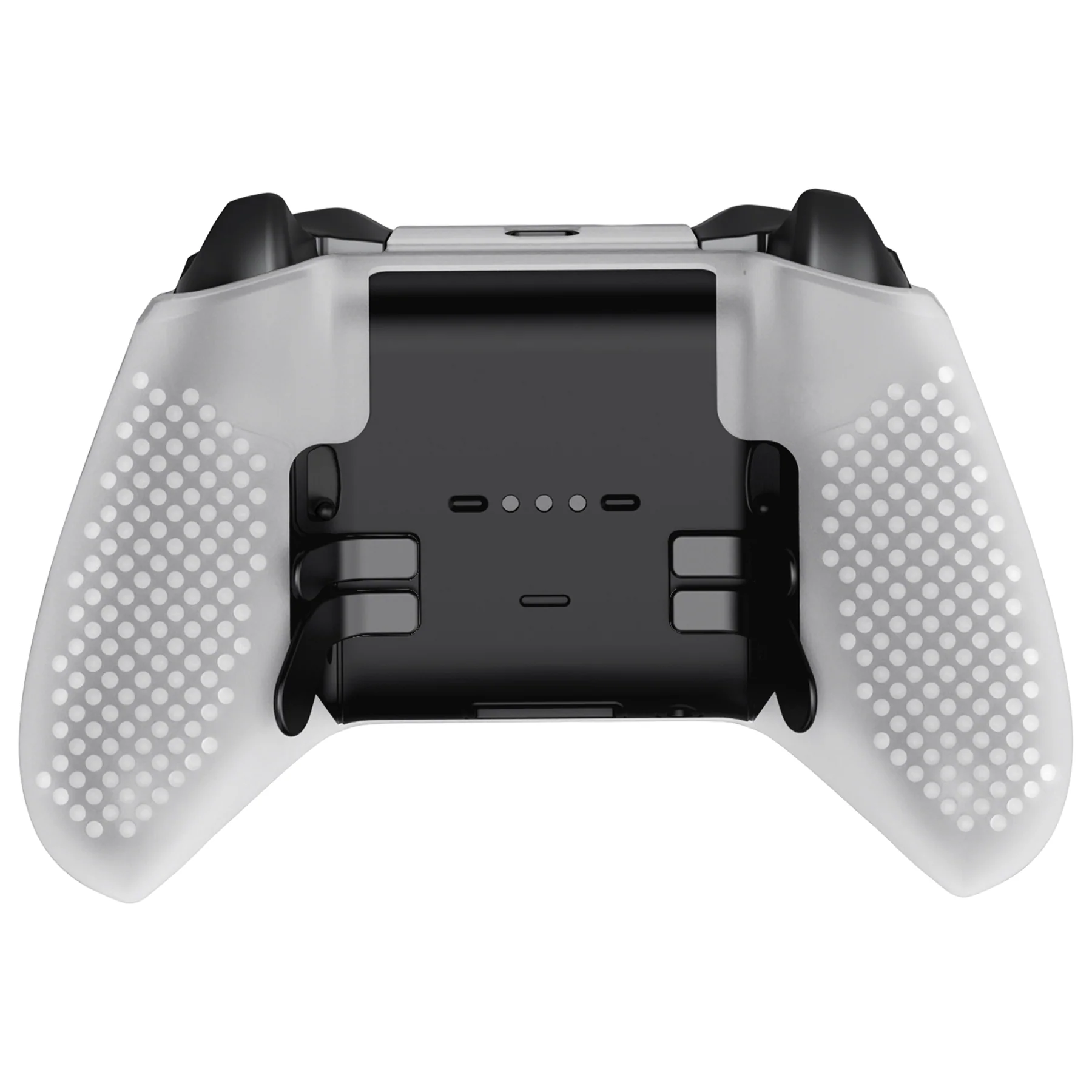 eXtremeRate PlayVital Protective Anti-Slip Silicone Case with Thumb Grips Caps for Xbox One Elite Series 2 & Elite 2 Core Controller - Glow in Dark - Green - Image 10