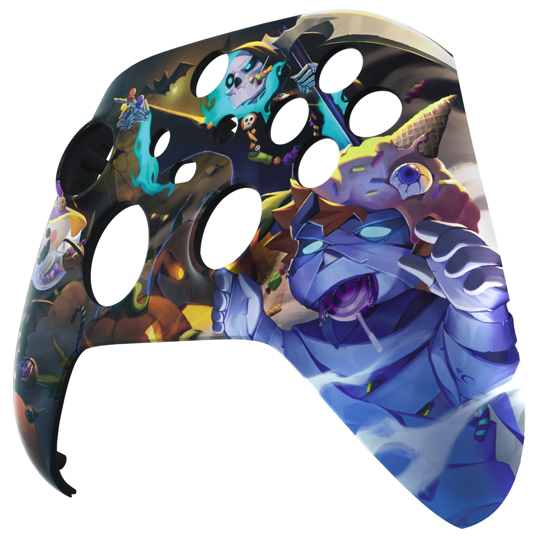 eXtremeRate Replacement Front Housing Shell for Xbox Series X & S Controller - Glow in Dark - Halloween Candy Night - Image 10