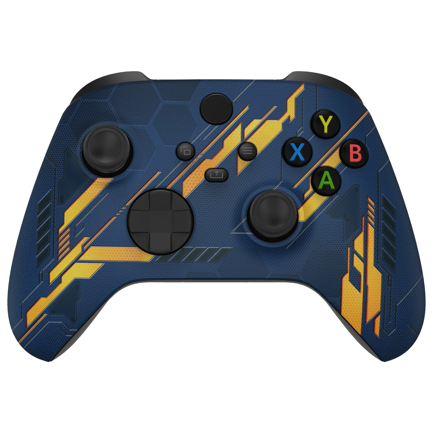 eXtremeRate Replacement Front Housing Shell for Xbox Series X & S Controller - Glow in Dark Orange Mecha - Image 4