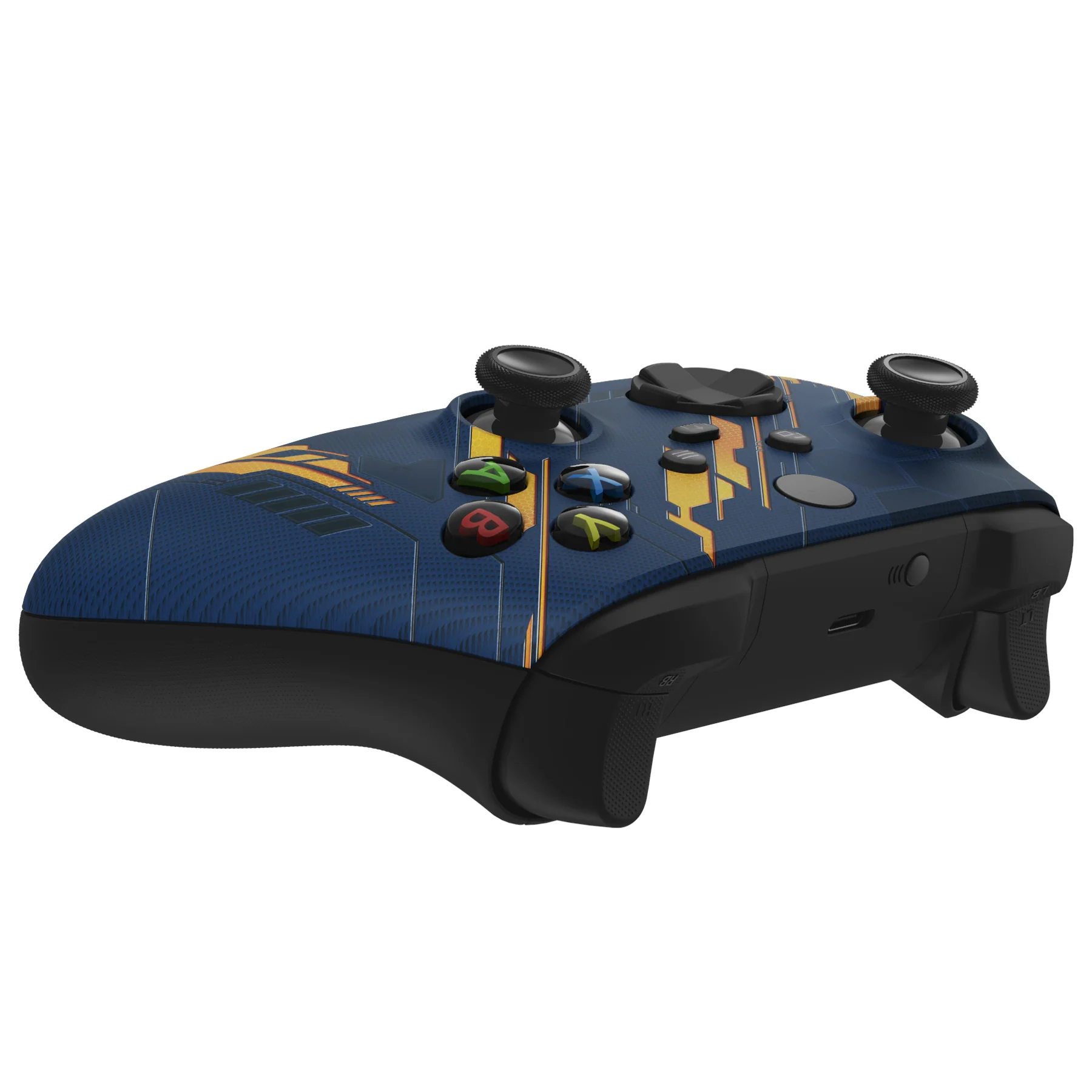 eXtremeRate Replacement Front Housing Shell for Xbox Series X & S Controller - Glow in Dark Orange Mecha - Image 7