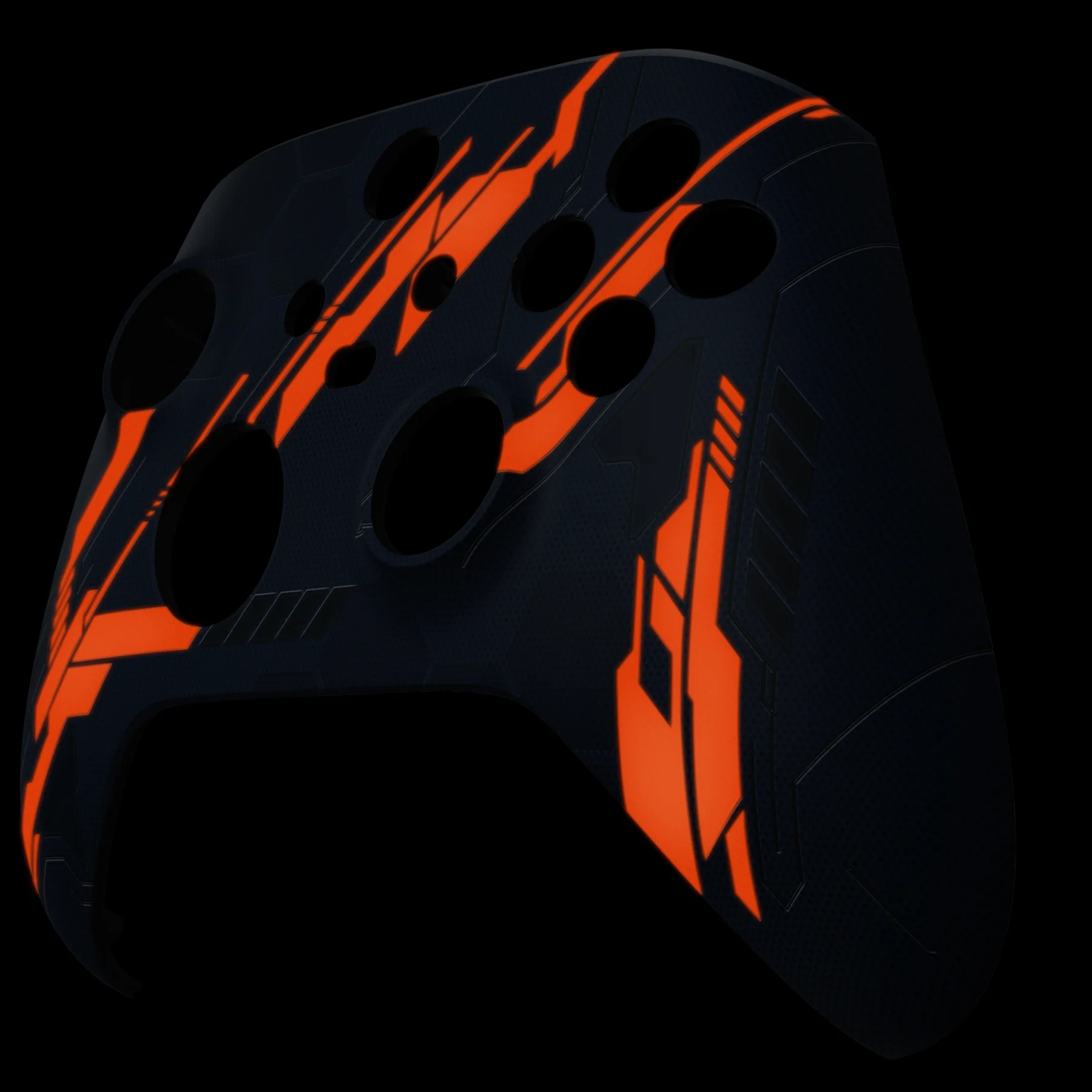 eXtremeRate Replacement Front Housing Shell for Xbox Series X & S Controller - Glow in Dark Orange Mecha - Image 8