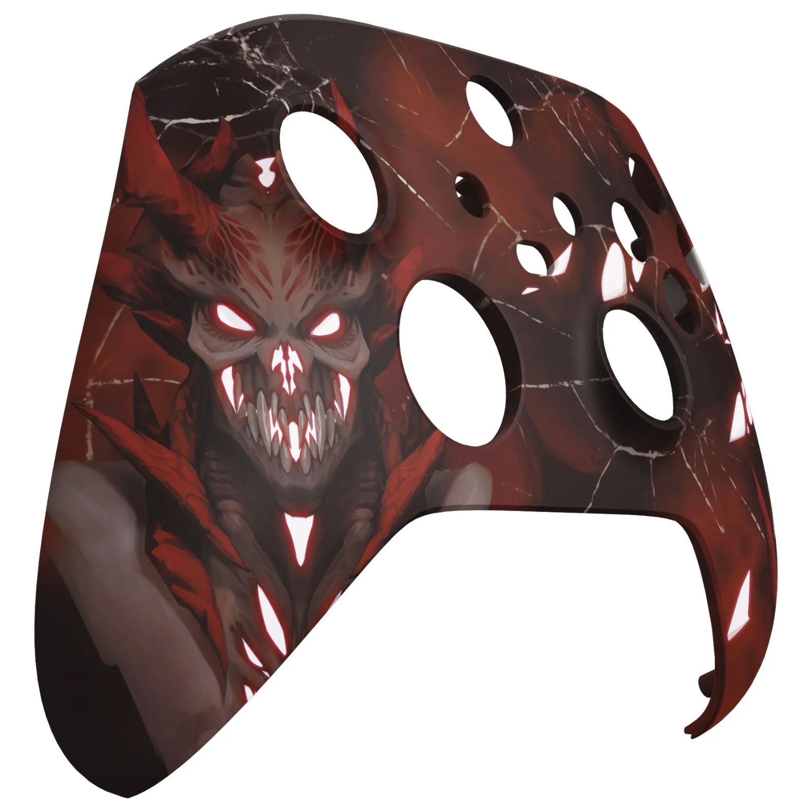 eXtremeRate Replacement Front Housing Shell for Xbox Series X & S Controller - Glow in Dark - Scarlet Demon - Image 10