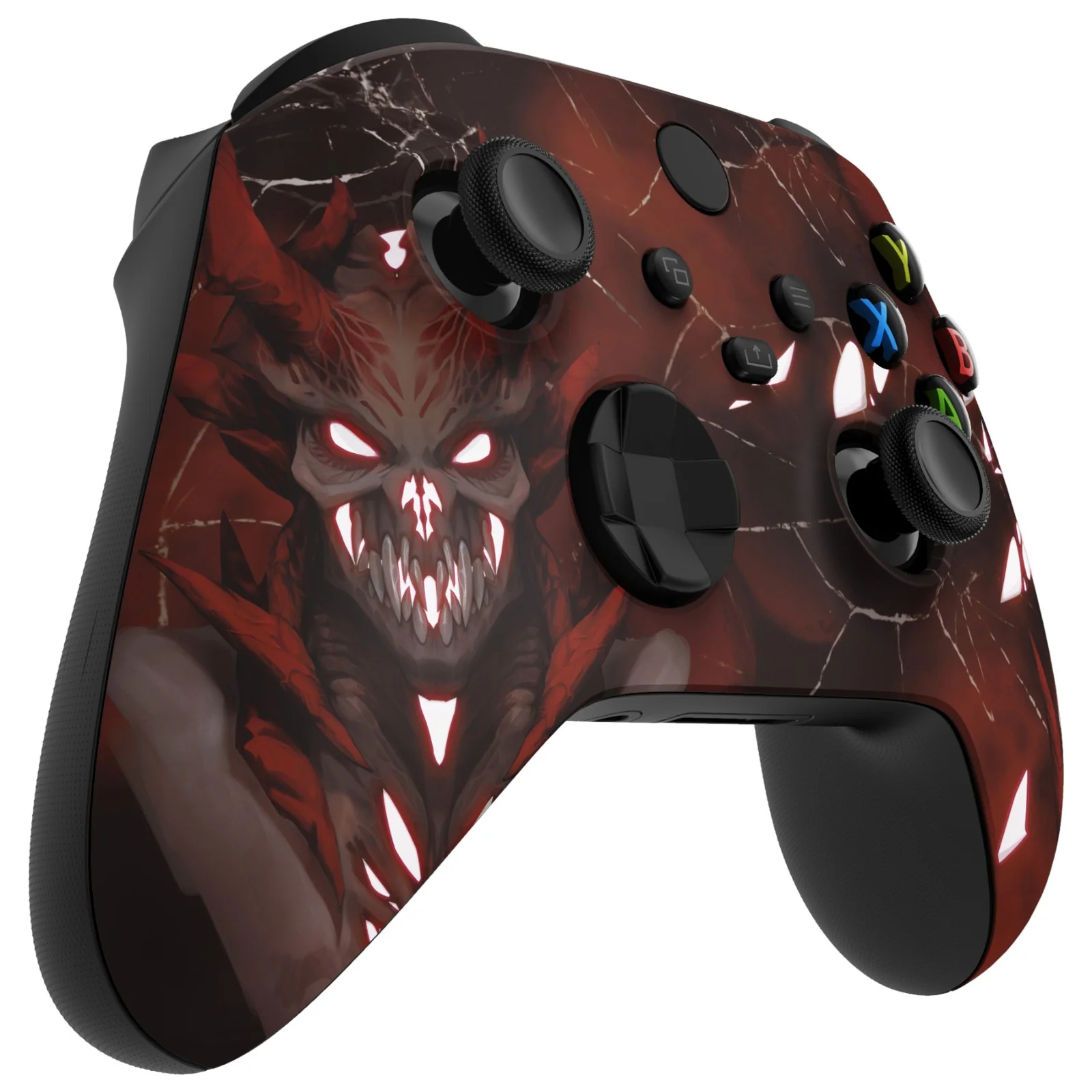 eXtremeRate Replacement Front Housing Shell for Xbox Series X & S Controller - Glow in Dark - Scarlet Demon - Image 6