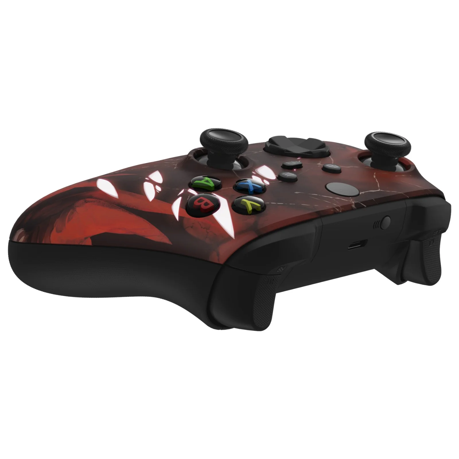 eXtremeRate Replacement Front Housing Shell for Xbox Series X & S Controller - Glow in Dark - Scarlet Demon - Image 7