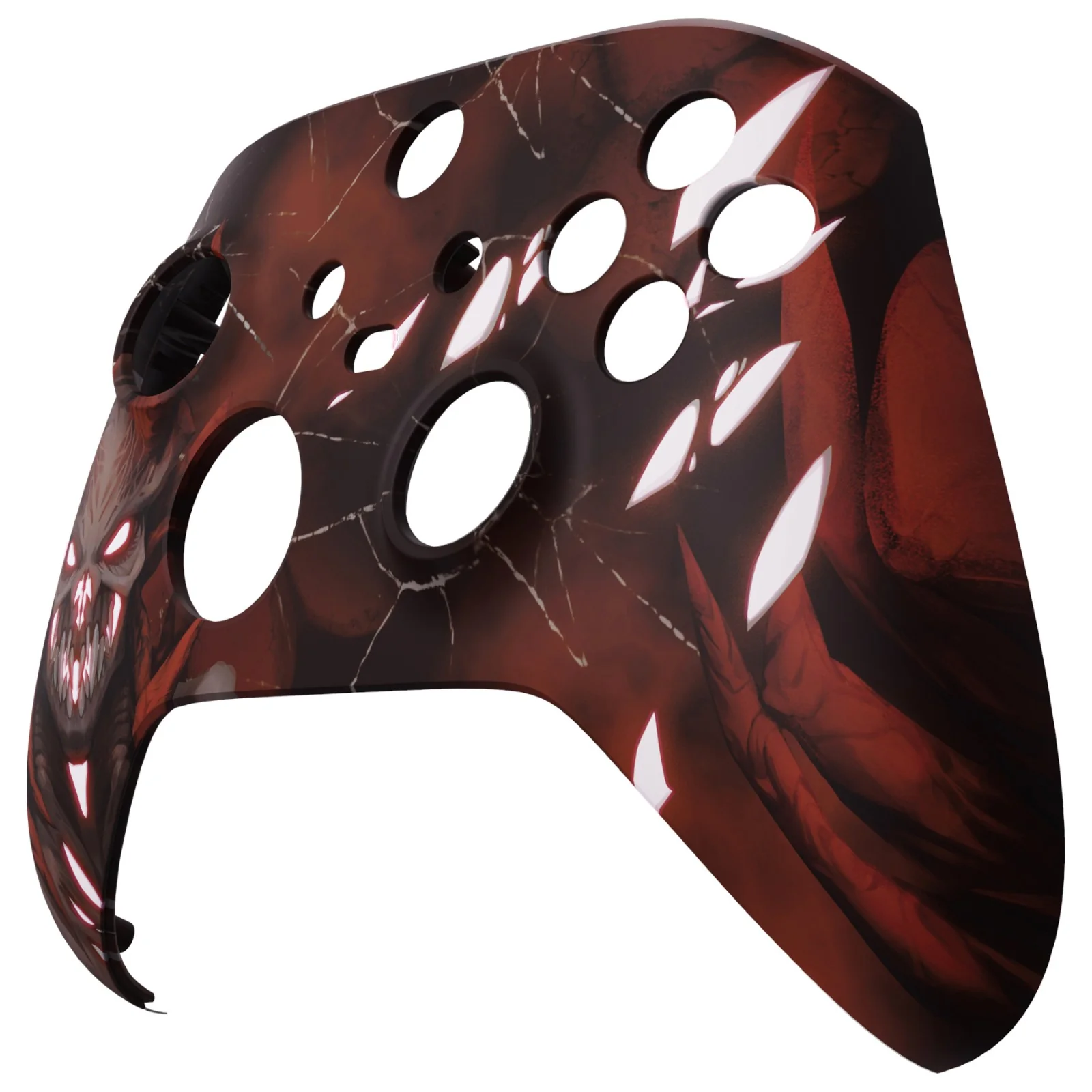 eXtremeRate Replacement Front Housing Shell for Xbox Series X & S Controller - Glow in Dark - Scarlet Demon - Image 9