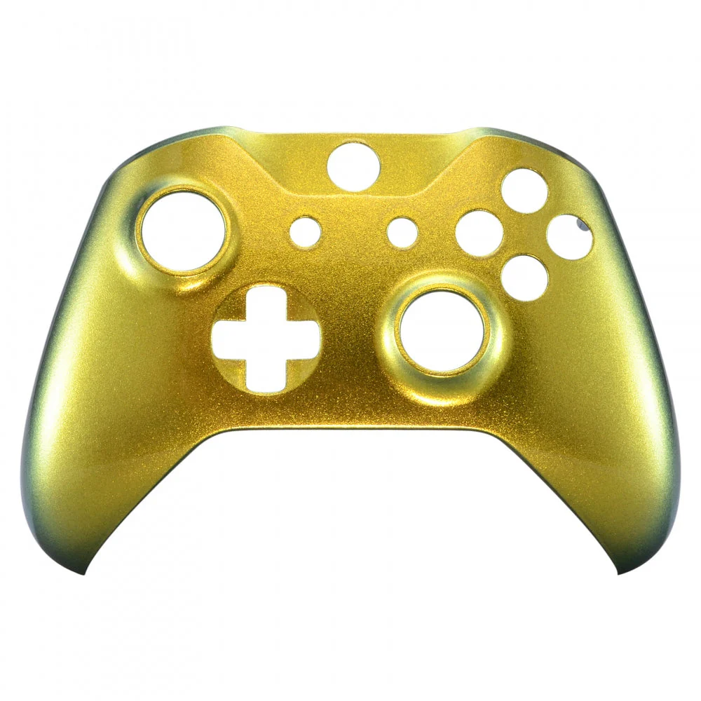 eXtremeRate Replacement Front Housing Shell for Xbox One X & S Controller (Model 1708) - Chameleon Gold Green - Image 7