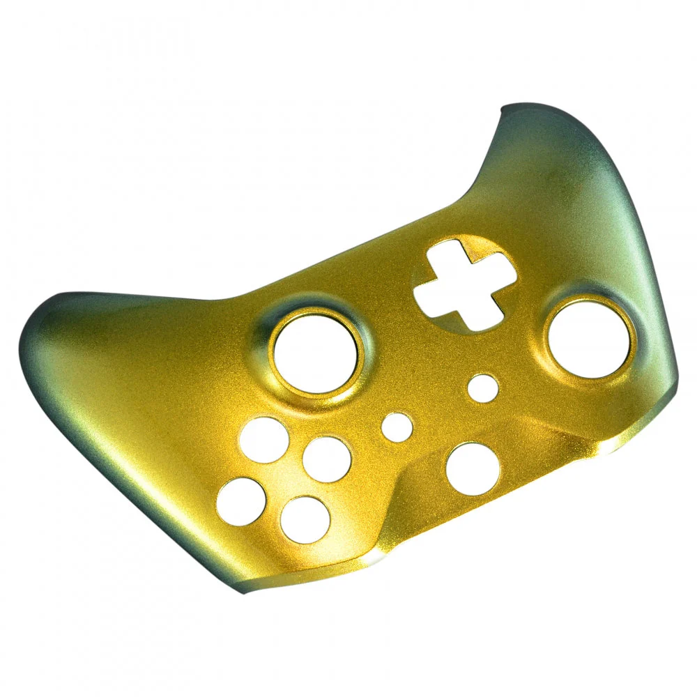 eXtremeRate Replacement Front Housing Shell for Xbox One X & S Controller (Model 1708) - Chameleon Gold Green - Image 8