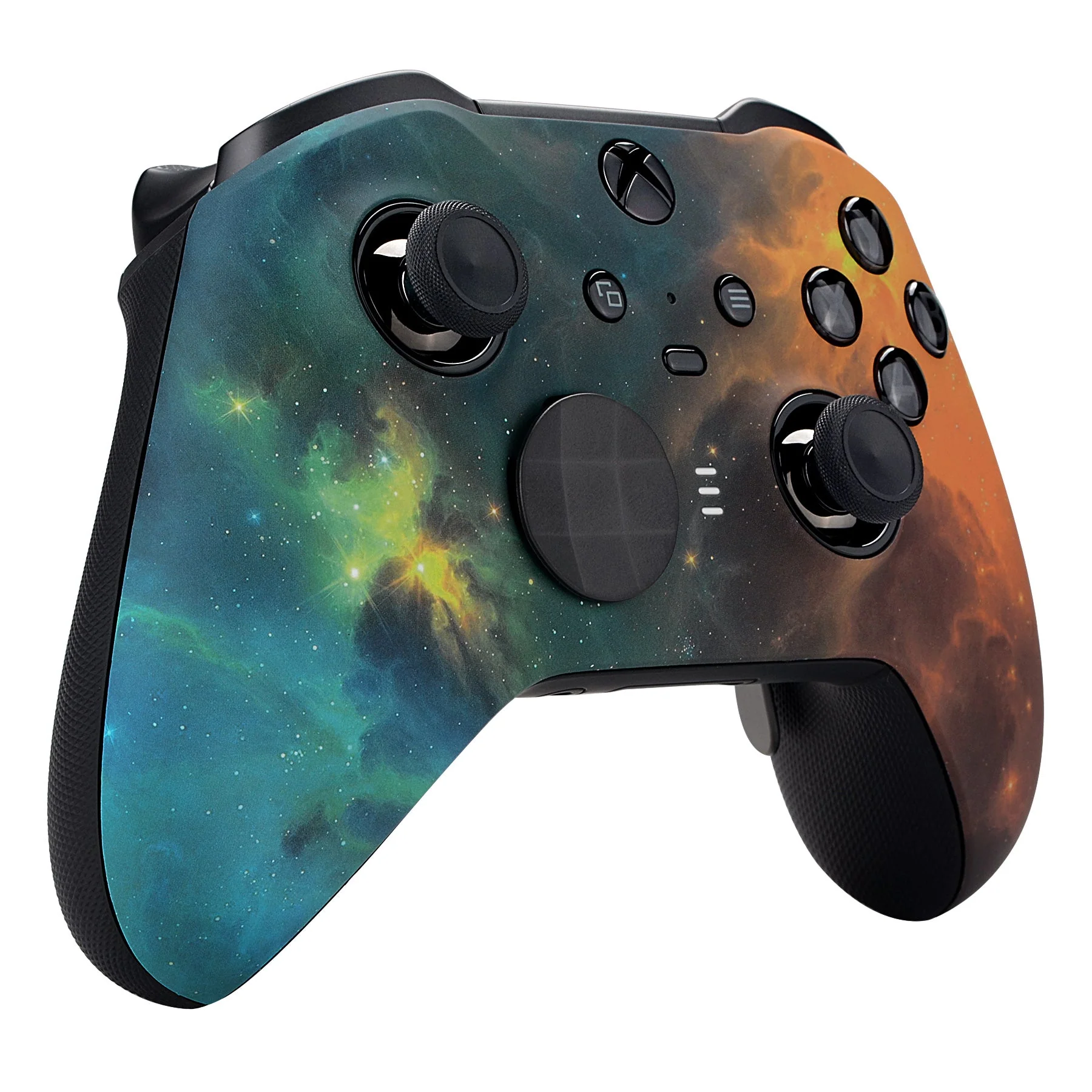 eXtremeRate Replacement Front Housing Shell Case with Accent Rings for Xbox One Elite Series 2 & Elite 2 Core Controller (Model 1797) - Gold Star Universe - Image 6
