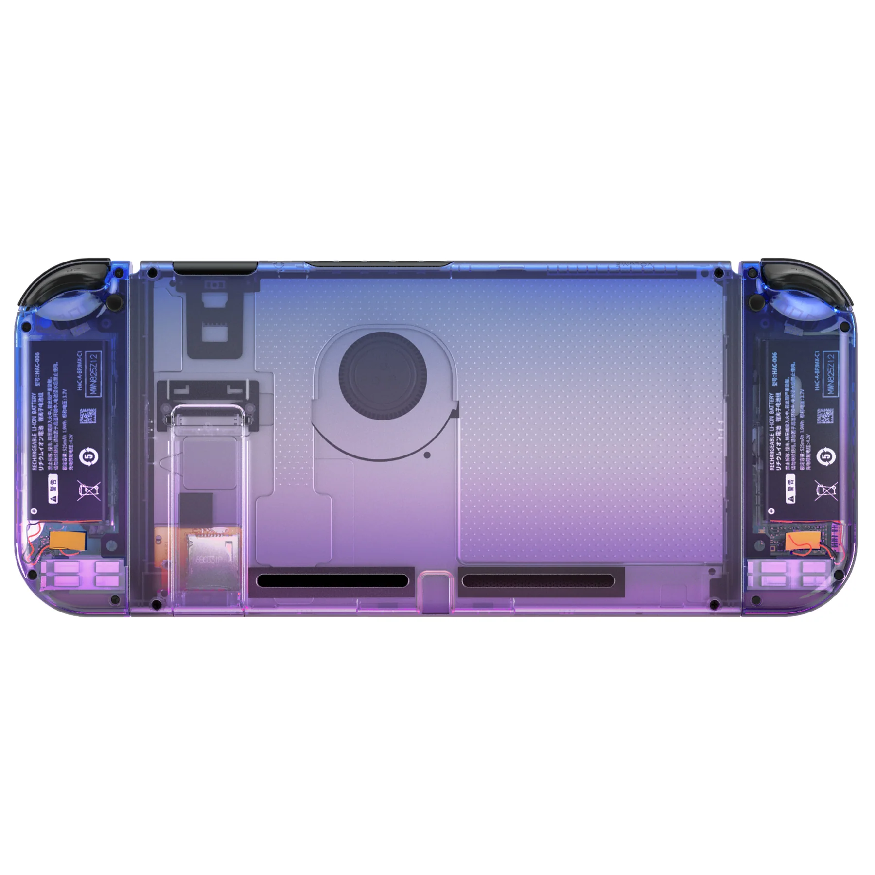 eXtremeRate Replacement Full Set Shells with Buttons for Nintendo Switch - Gradient Translucent Bluebell - Image 6