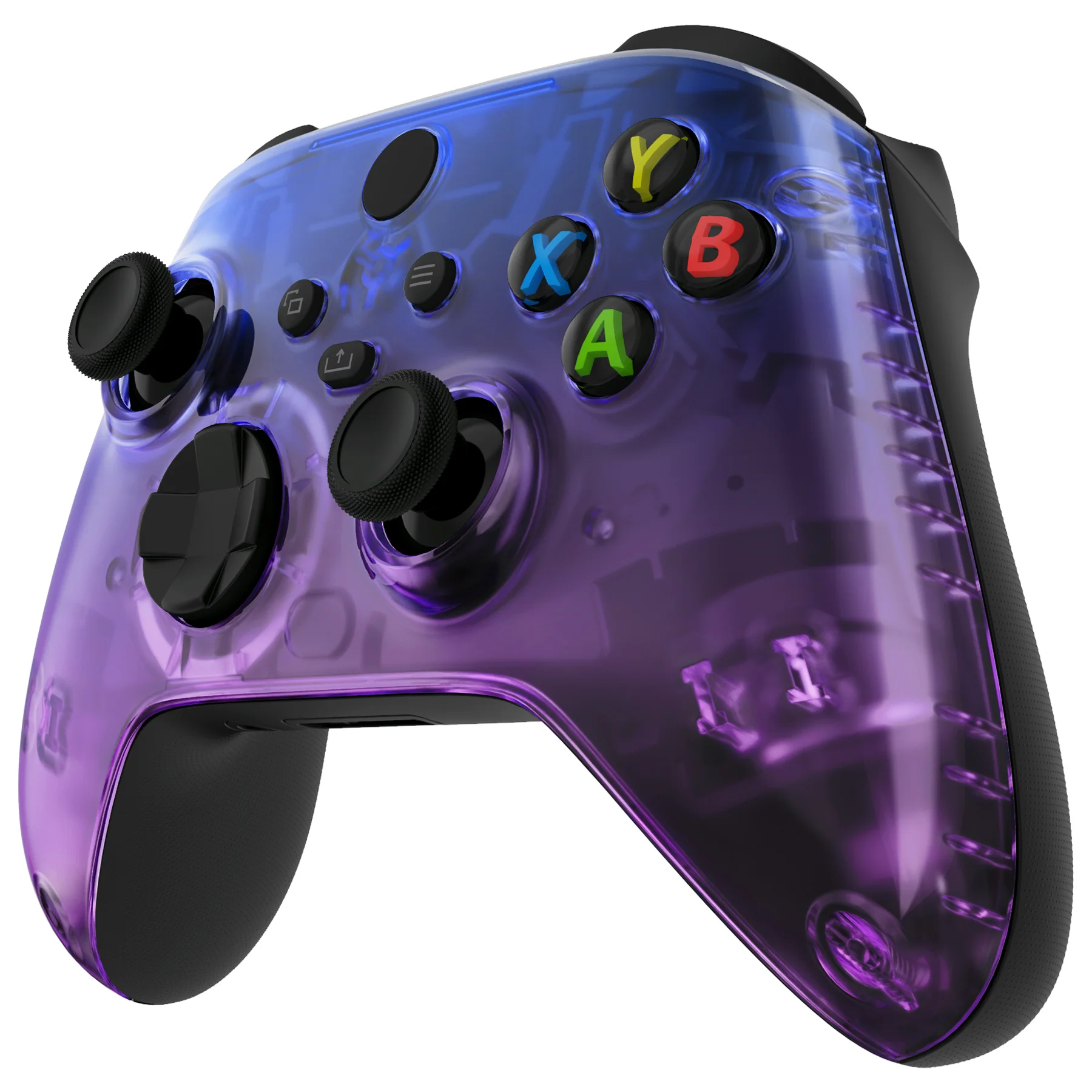 eXtremeRate Replacement Front Housing Shell for Xbox Series X & S Controller - Gradient Translucent Bluebell - Image 4
