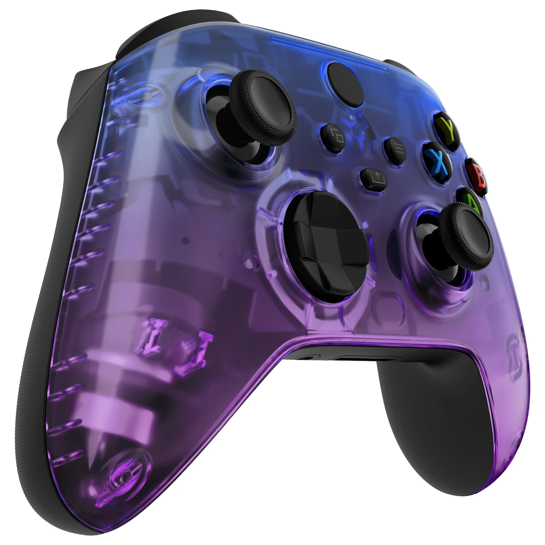 eXtremeRate Replacement Front Housing Shell for Xbox Series X & S Controller - Gradient Translucent Bluebell - Image 5