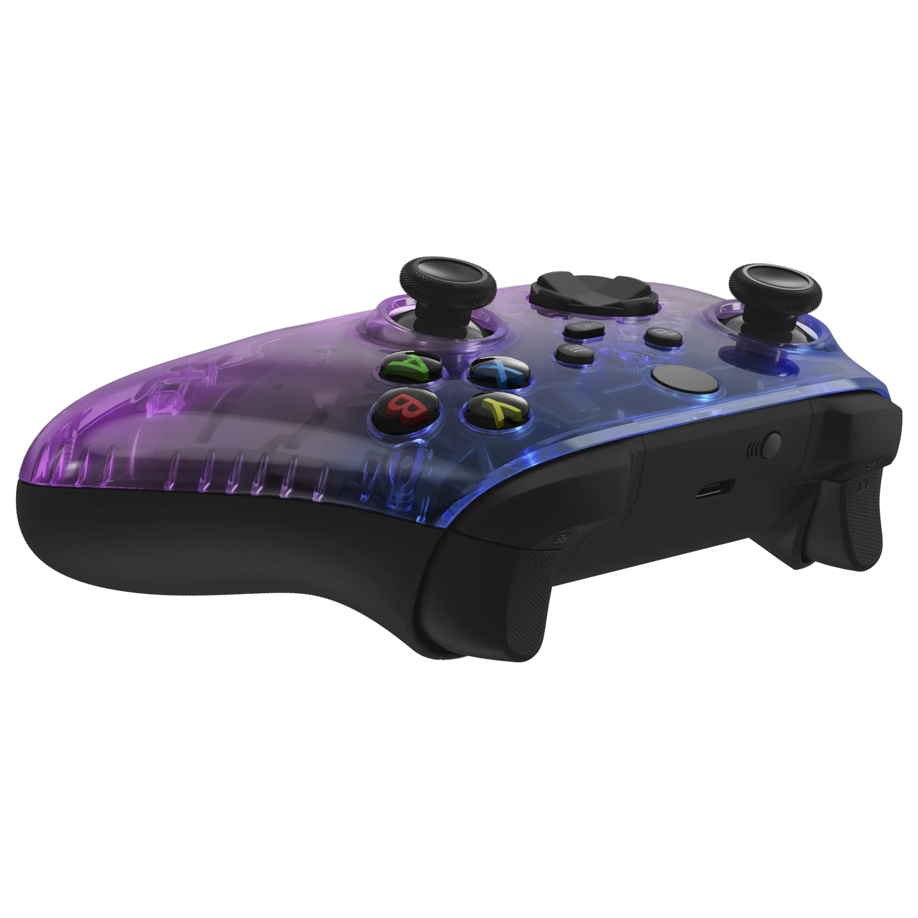 eXtremeRate Replacement Front Housing Shell for Xbox Series X & S Controller - Gradient Translucent Bluebell - Image 6